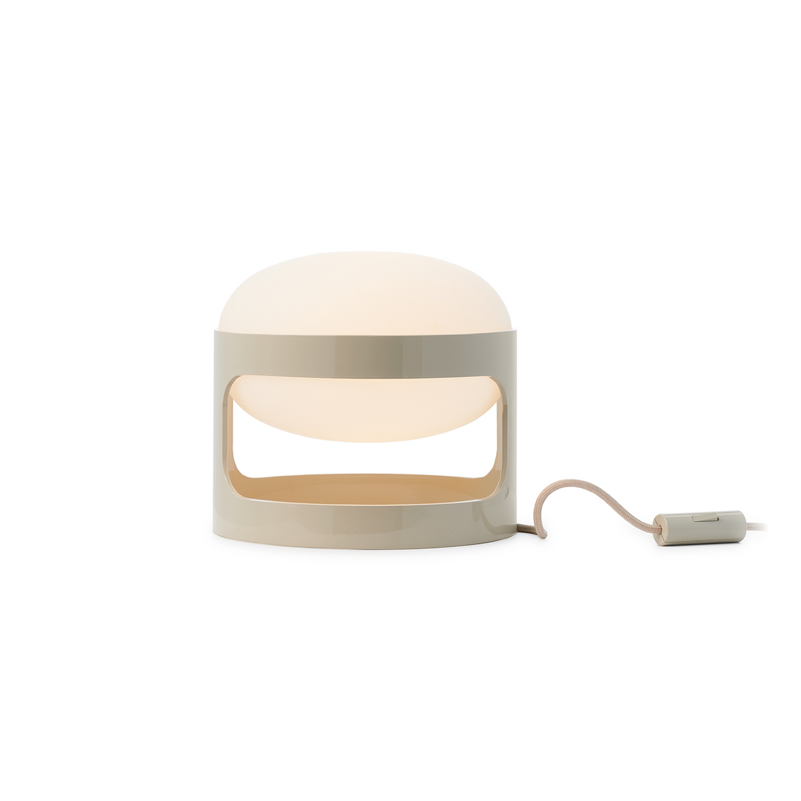 lampe de table LED KD28, grise, hauteur 23 cm - Kartell