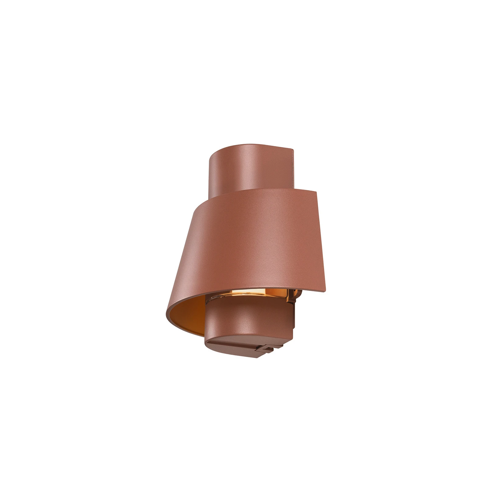SLV sienas lampa „Photoni“, rūsas krāsā, alumīnijs, platums 25 cm