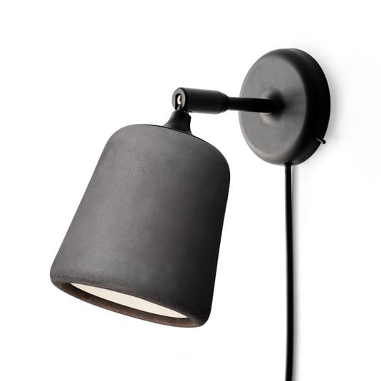 Material Wandlamp Dark Grey Concrete - New Works