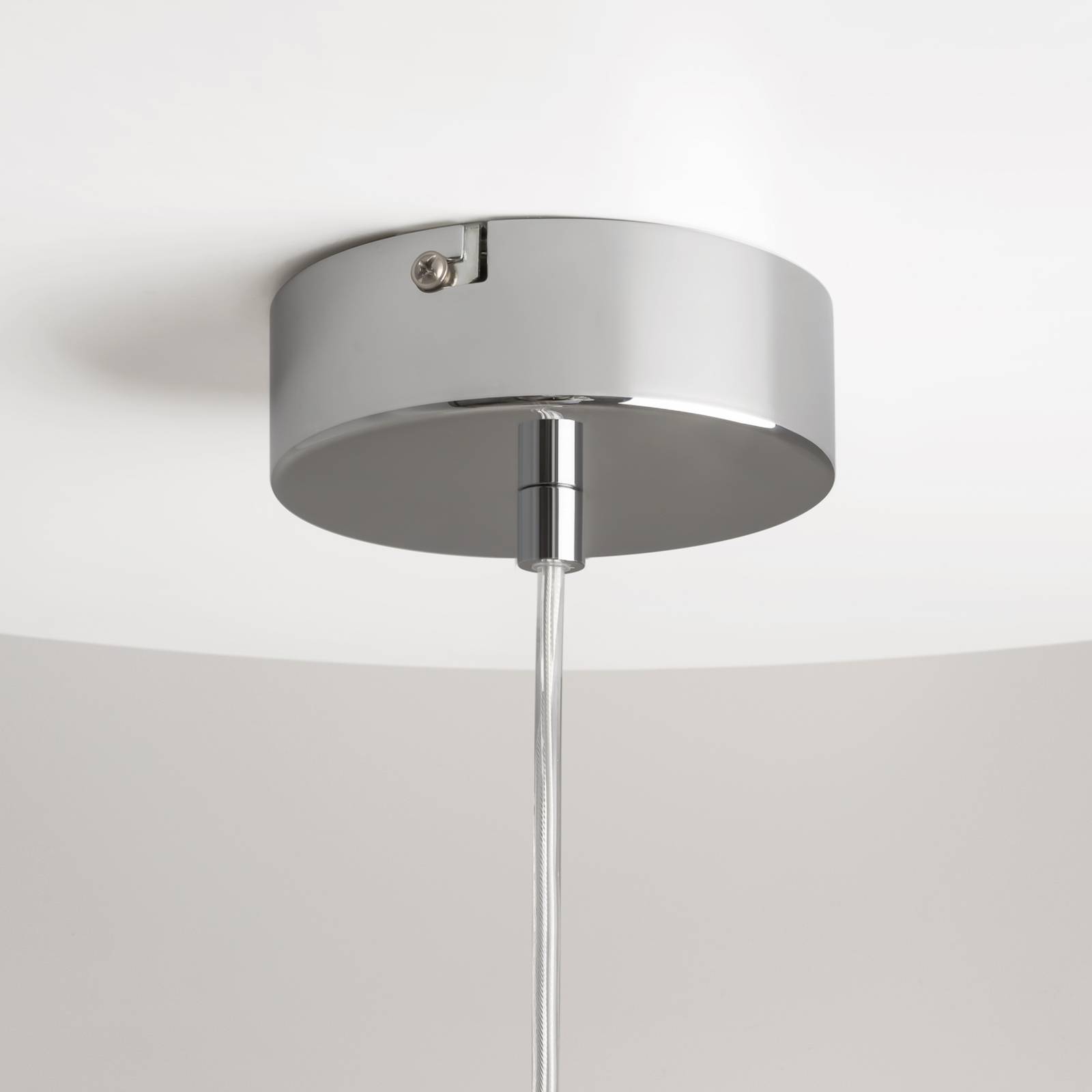 Lampa wisząca LED Maytoni Drop, kolor chrom, Ø 12 cm, szkło