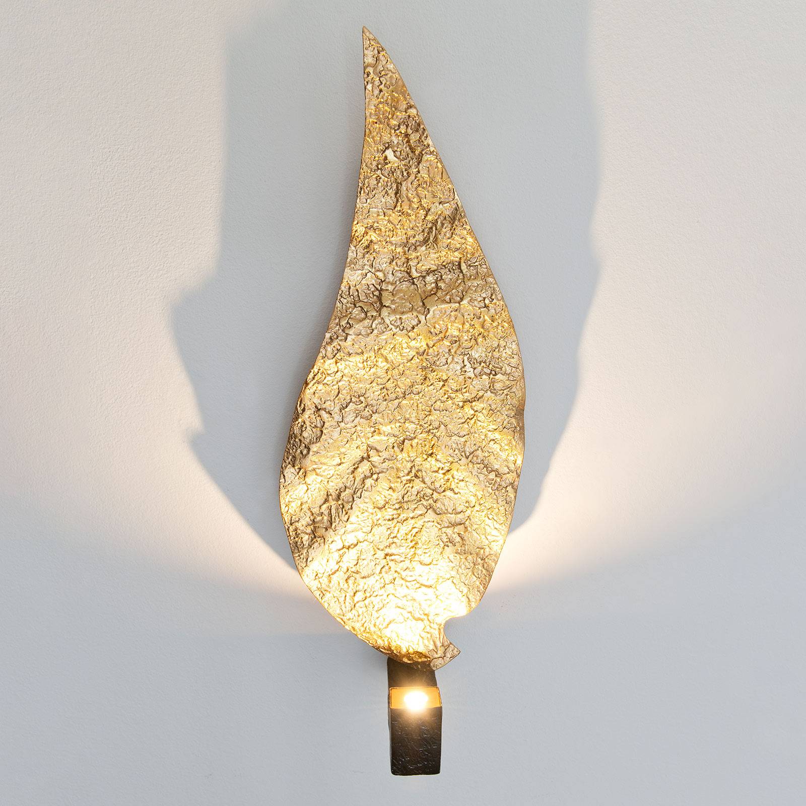 LED wandlamp Gamba in bladvorm
