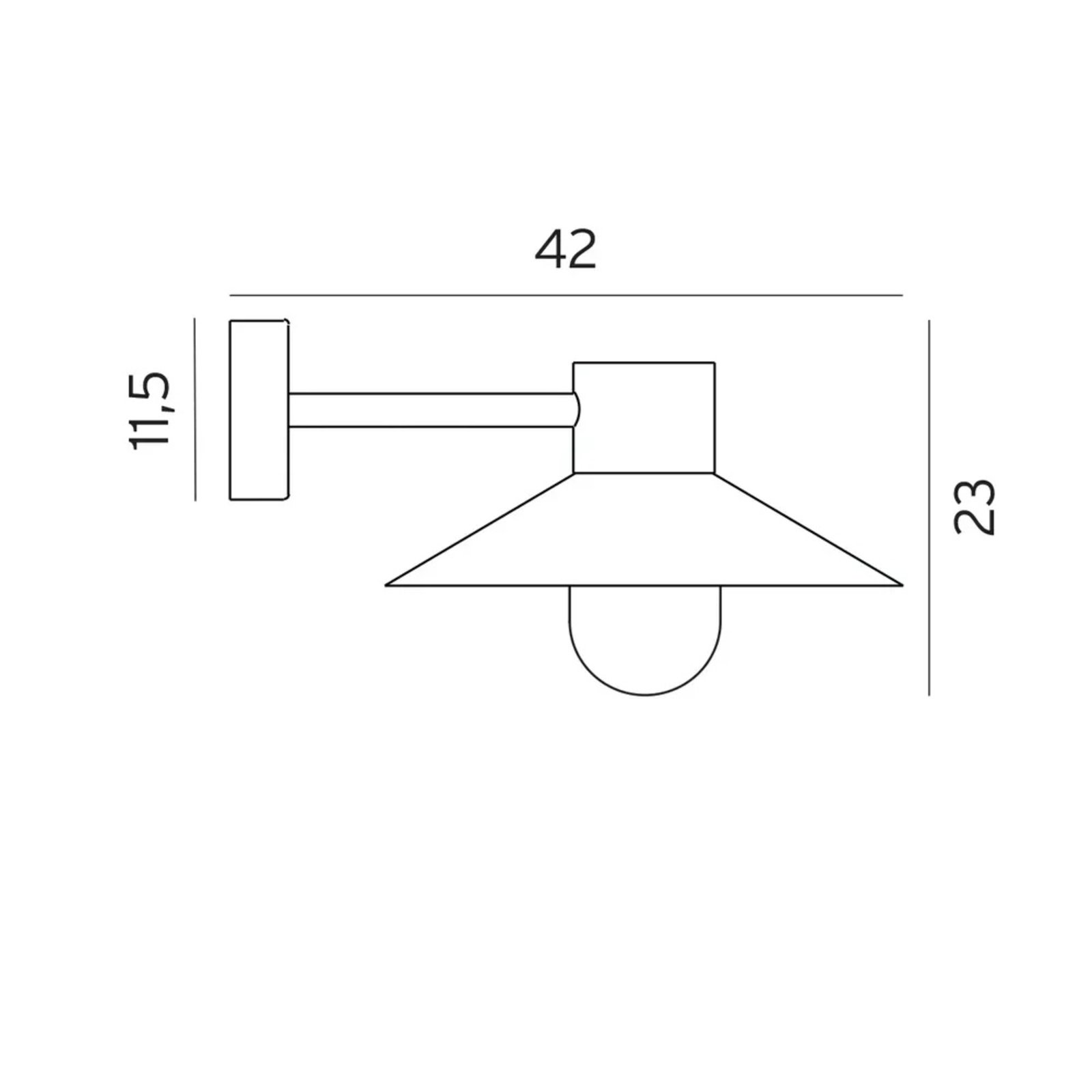 Lund Aplica de Exterior Galvanised - Norlys