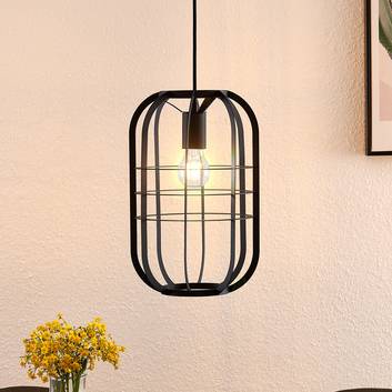 Lindby Keara lámpara de mesa con pantalla de jaula