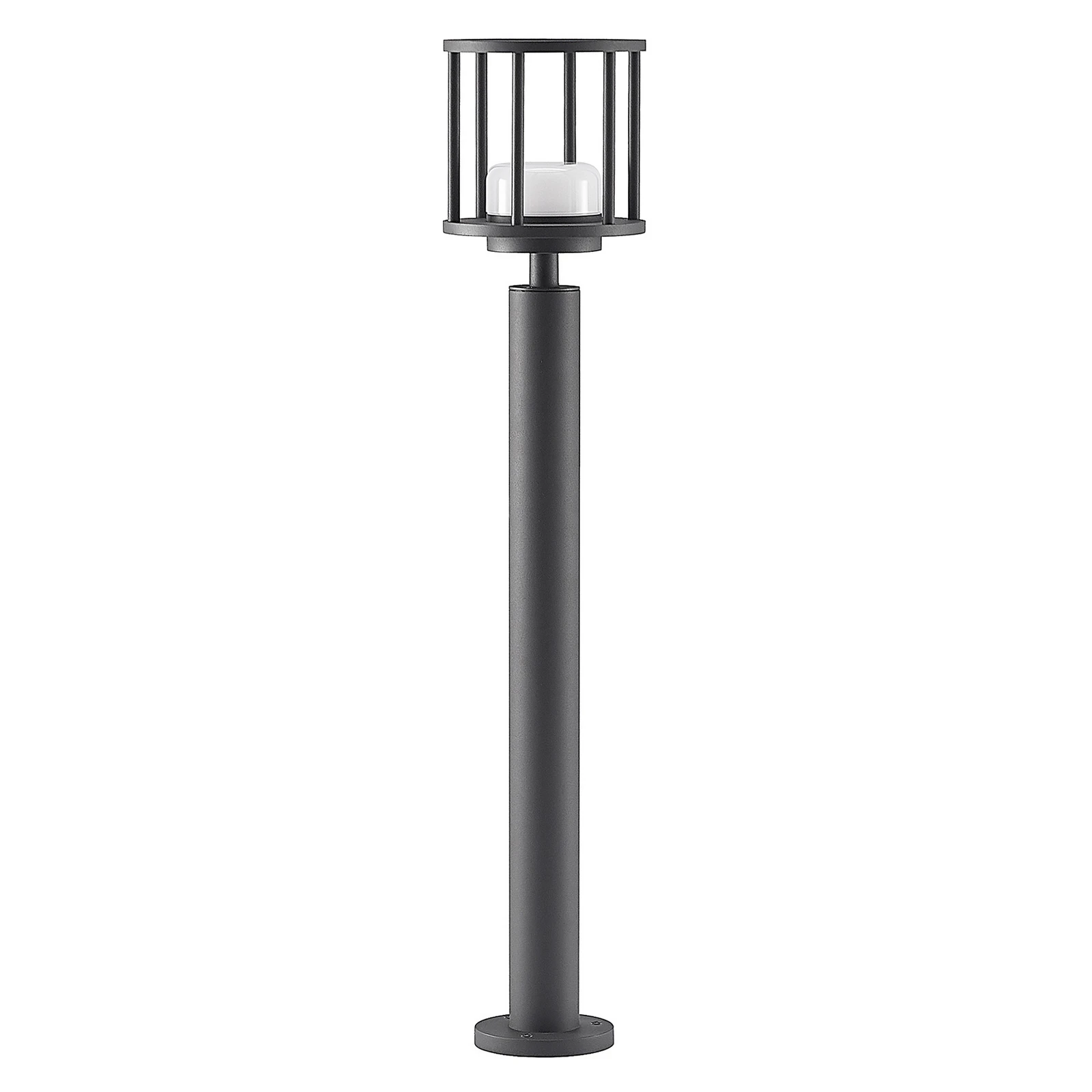 Lucande Berenike φωτιστικό τοίχου, 85 cm, σκούρο γκρι, μεταλλικό, GX53