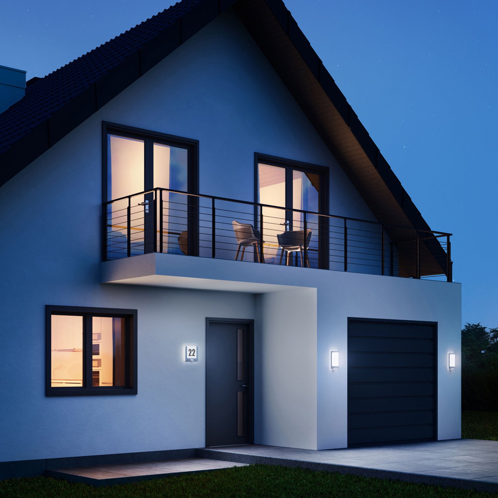 STEINEL L 240 S LED-Außenwandlampe mit Sensor