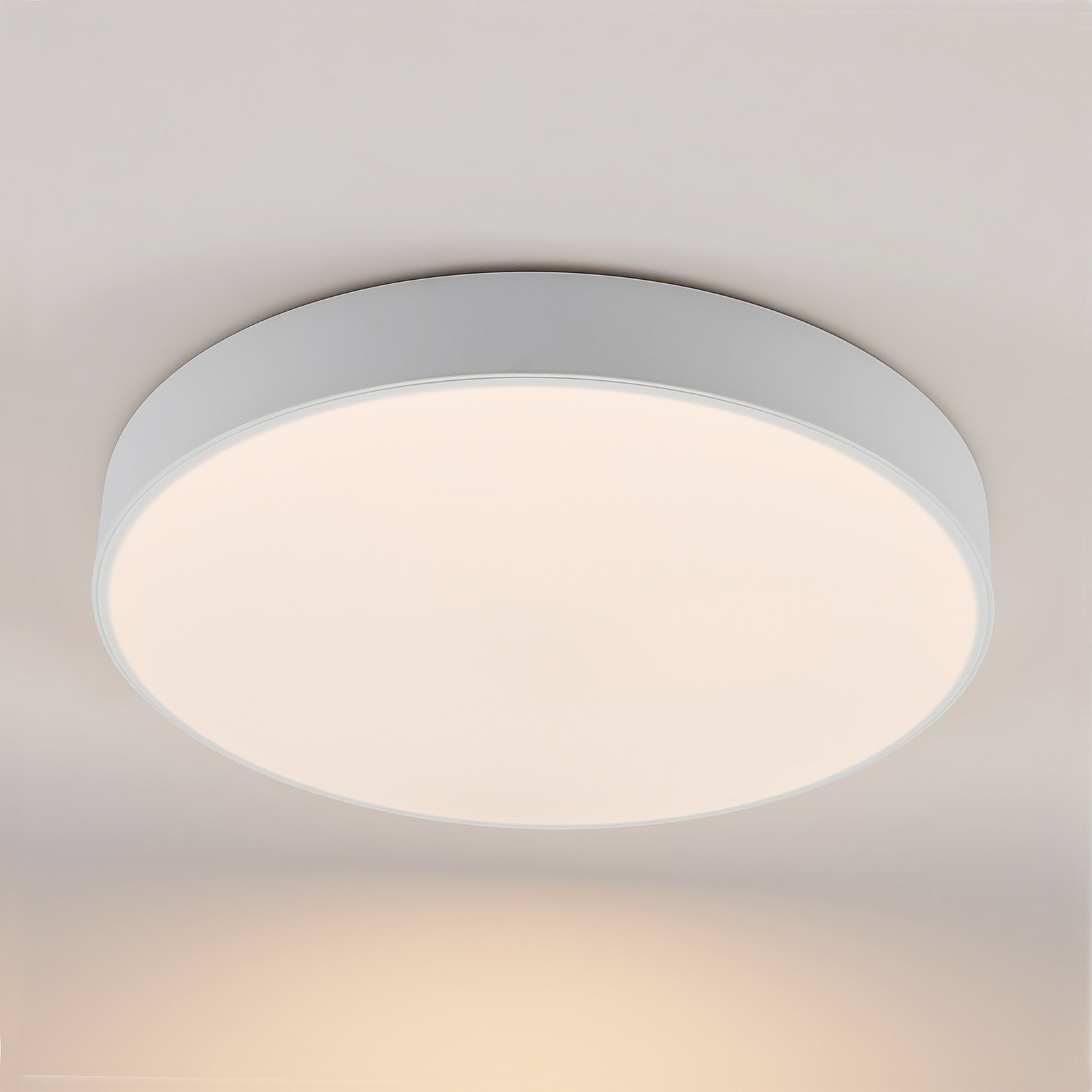 Lindby Simera lampa sufitowa LED 50cm, biała