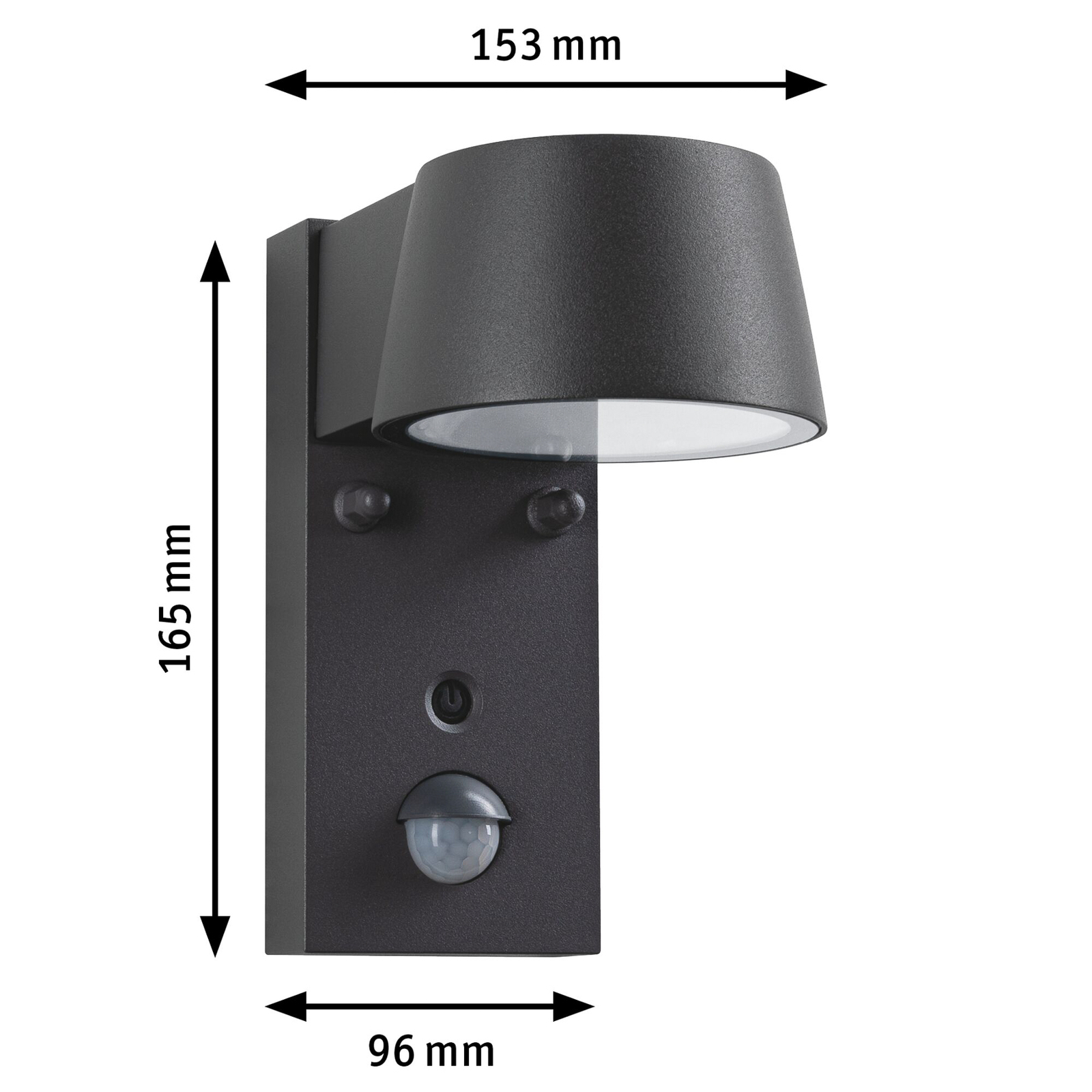 Paulmann Capea LED-Außenwandlampe mit Sensor