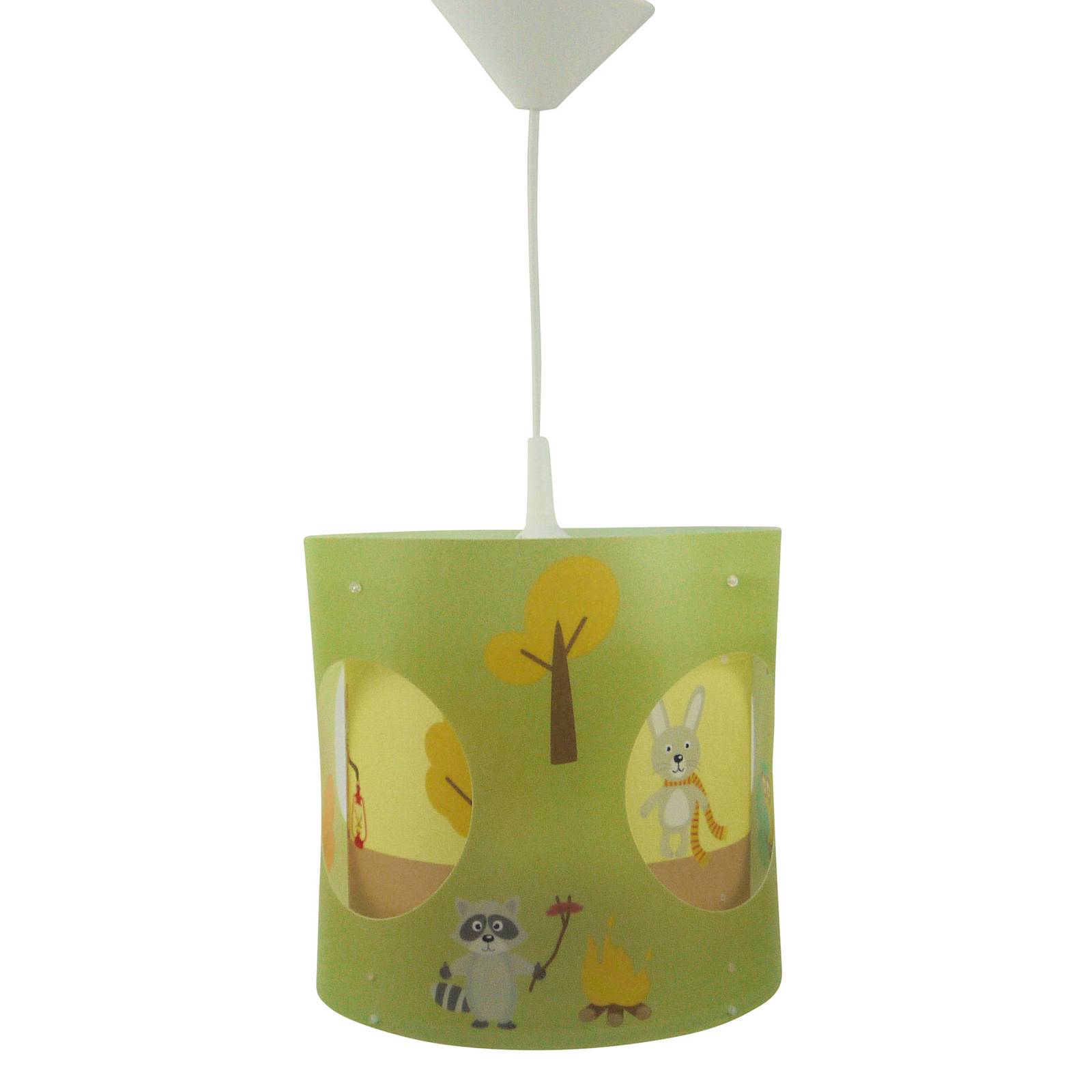 Obrotowa lampa wisząca Leśne zwierzęta