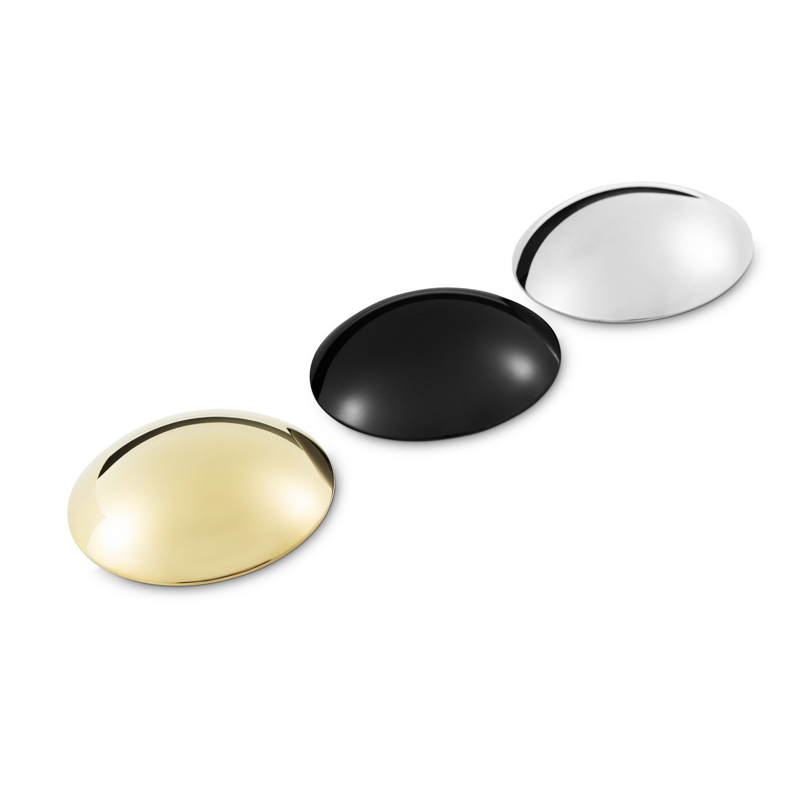 Tom Dixon LED-bordslampa Press, klar, glas, 24 cm, 927 dimbar