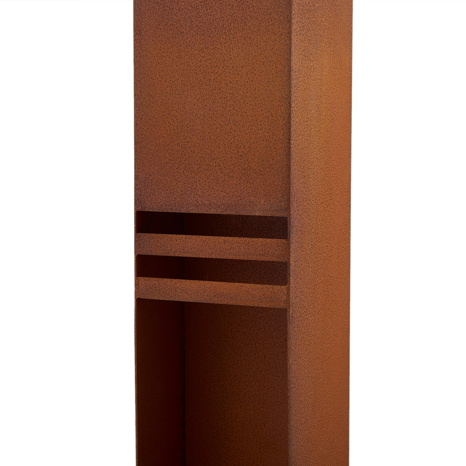 Lucande lampione a LED Oxido, color ruggine, acciaio corten