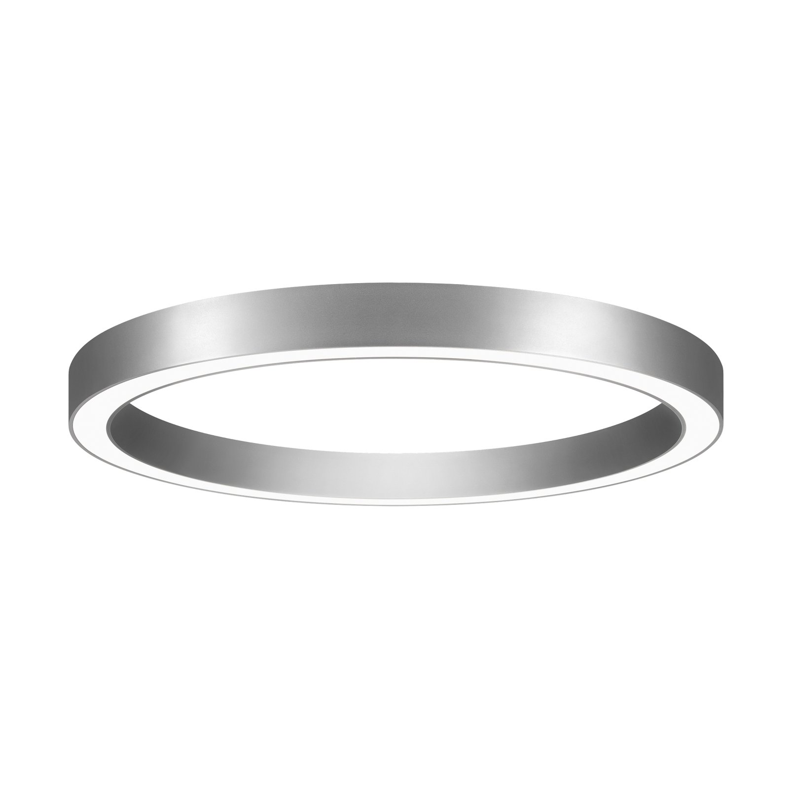 BRUMBERG Biro Cirkel Ring Ø 60cm, 40 W, aan/uit, zilver, 830