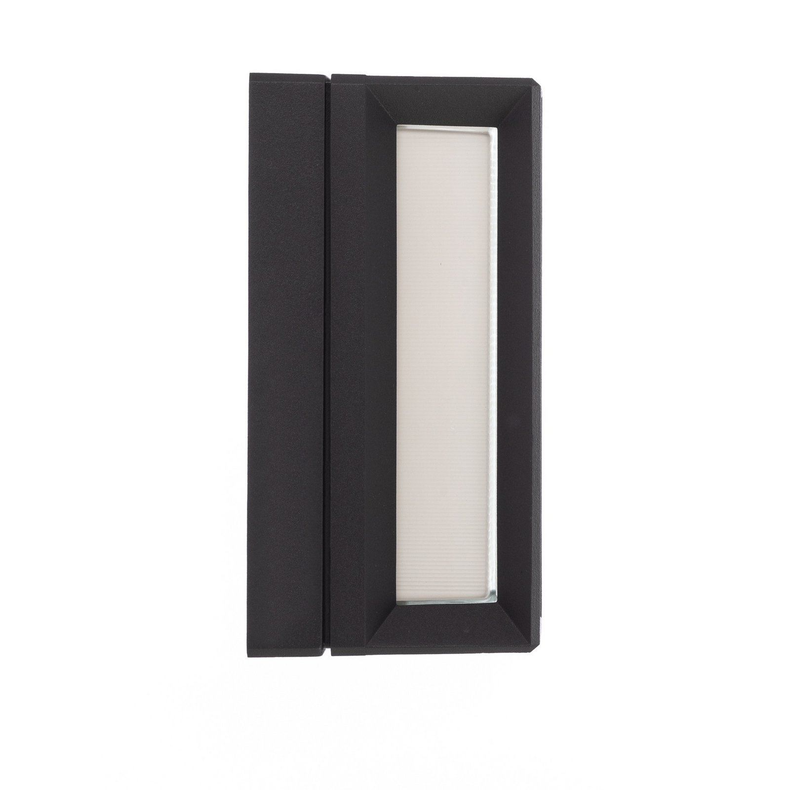 BEGA LED outdoor wall light 22750 K3, graphite, cast aluminium. Glass