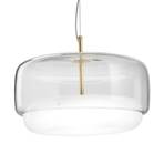 Jube SP G LED hanging lamp, glass, clear/white