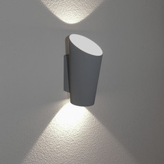 Aplique LED de exterior Vista, gris oscuro