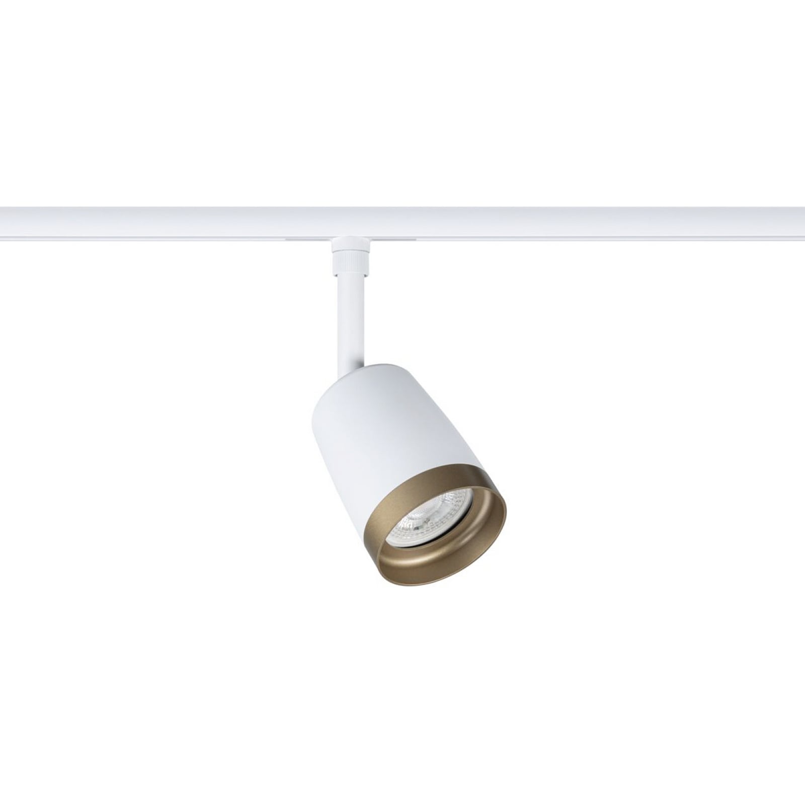 Paulmann URail tirni reflektor COVER, belo-zlata, Ø 7 cm, GU10