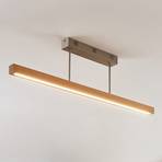 Plafoniera in legno Tamlin LED, color faggio, dimmerabile.