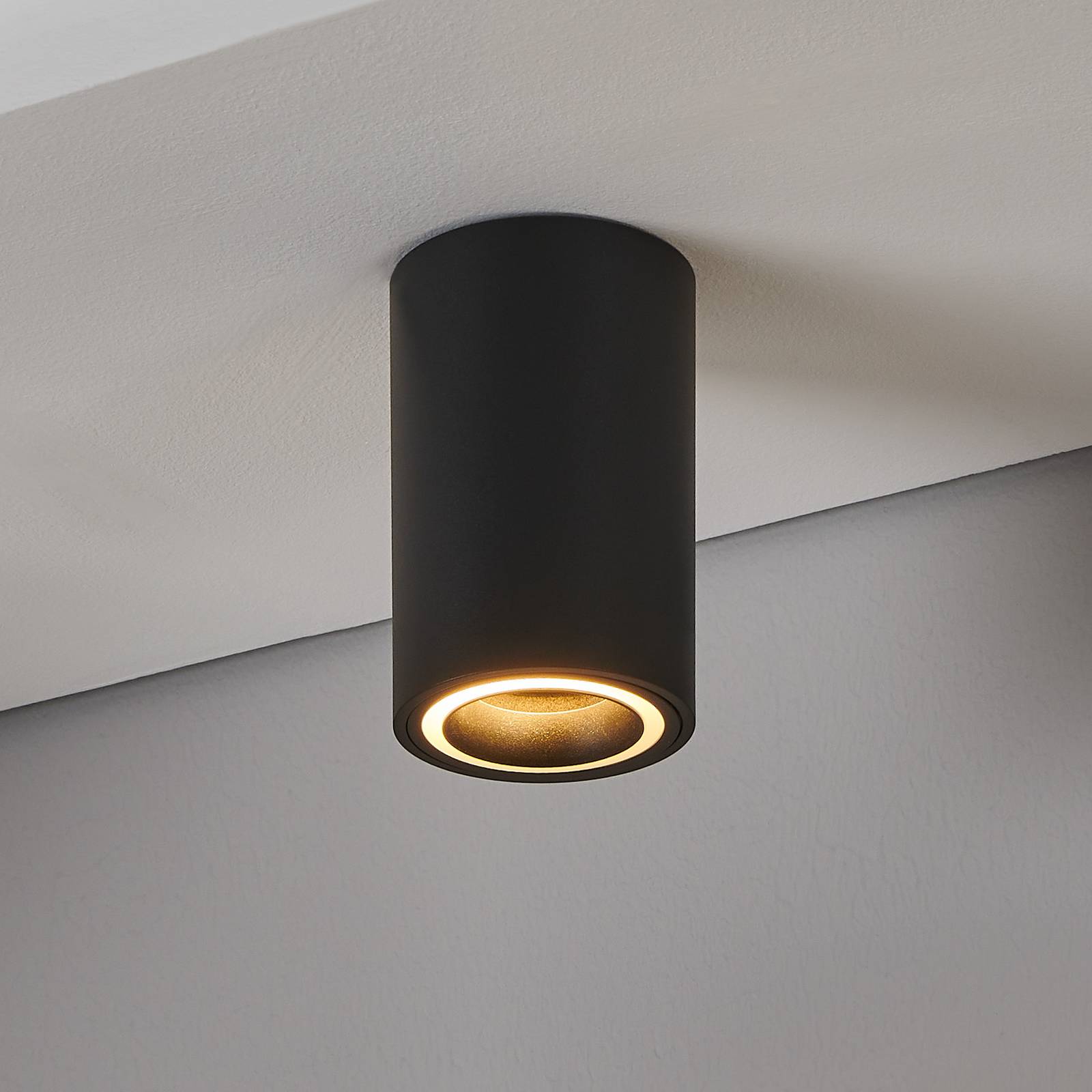 EGLO Chytré stropní svítidlo ZIG LED Carosso-Z, černé, CCT, RGB