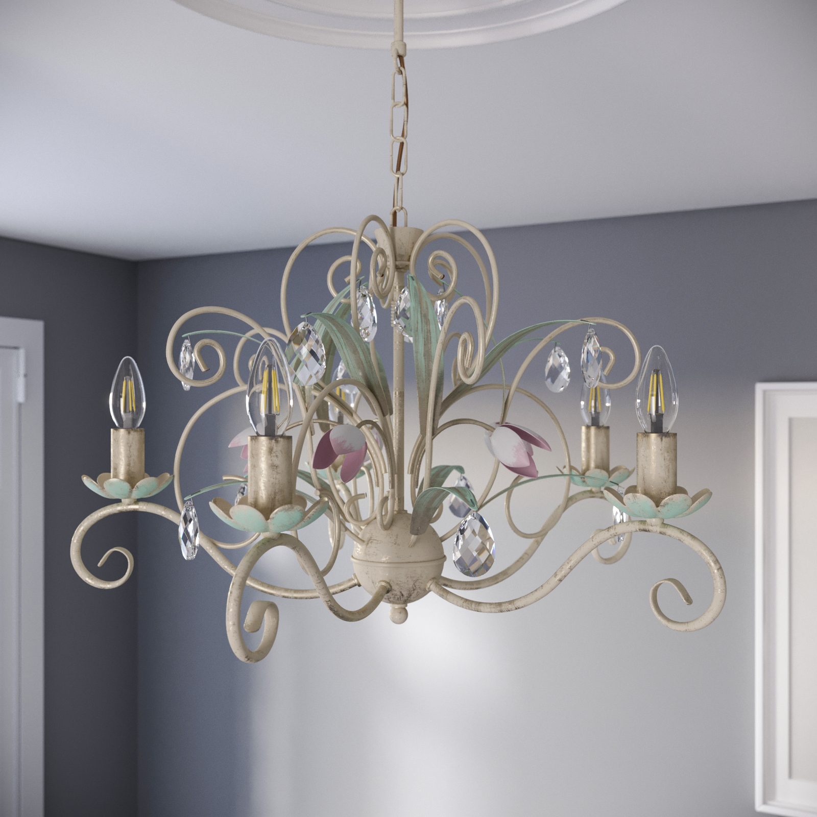 Kronleuchter Luce, fünfflammig kaufen | Lampenwelt.de