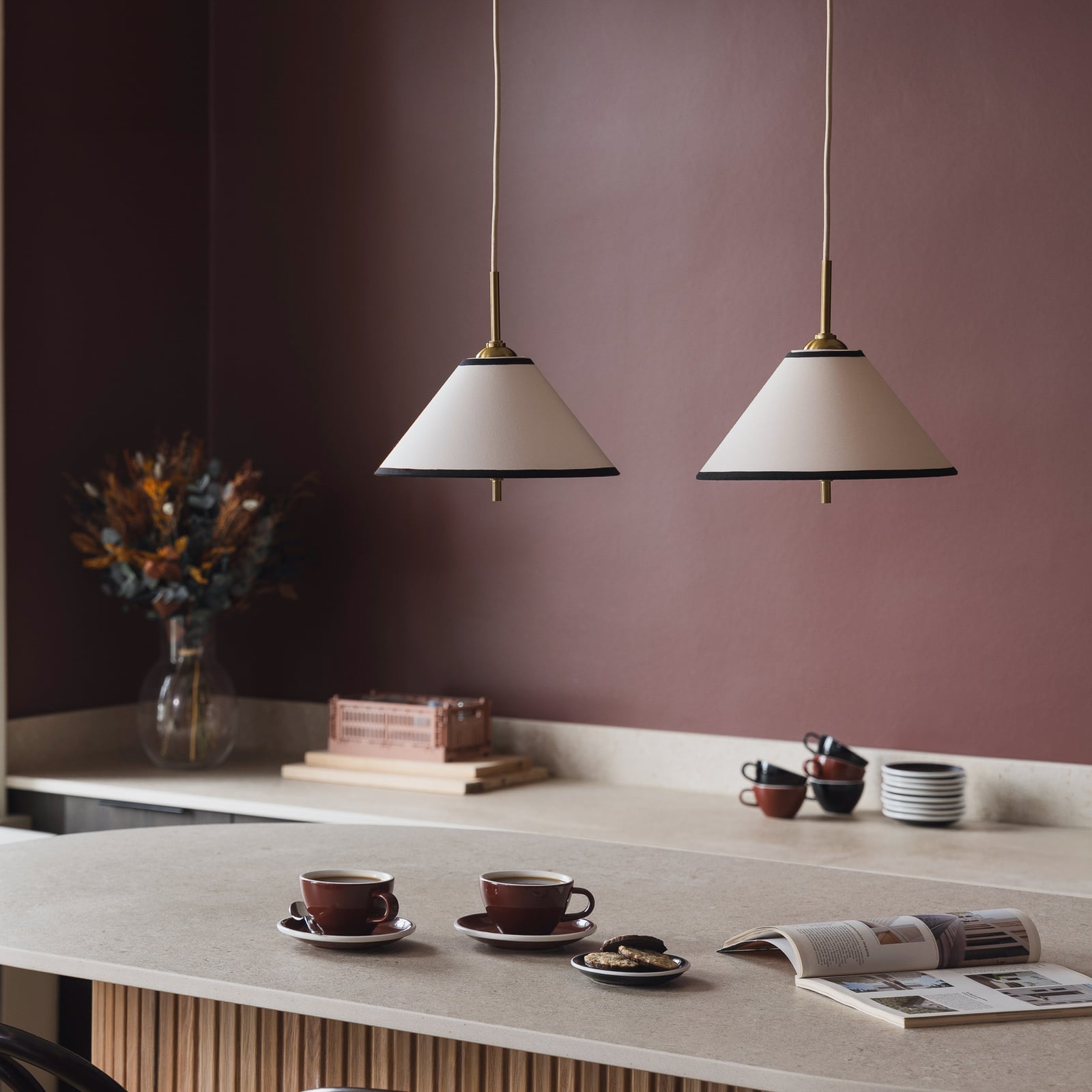 Globen Lighting Κρεμαστό φωτιστικό IRIS 25, κρεμ χρώμα, Ø 25 cm
