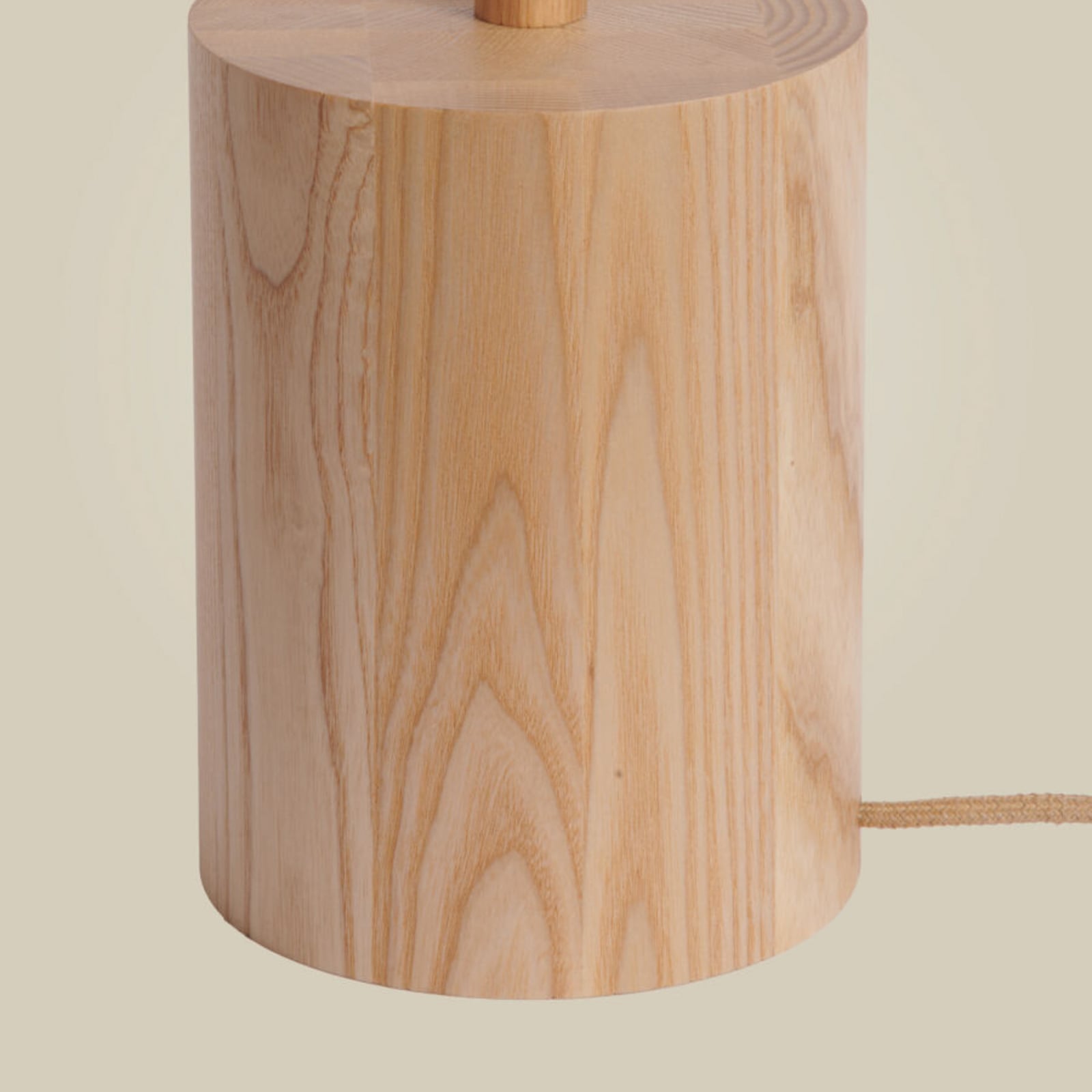 GOOD & MOJO LED-põrandalamp Okinawa, 2-osaline, naturaalne, 146 cm, puit