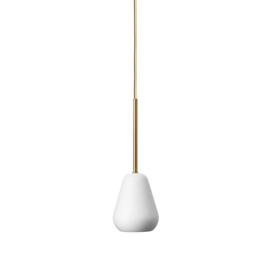 Lampă suspendată Anoli Spot, Ø 10 cm, alb/auriu, metal - Nuura