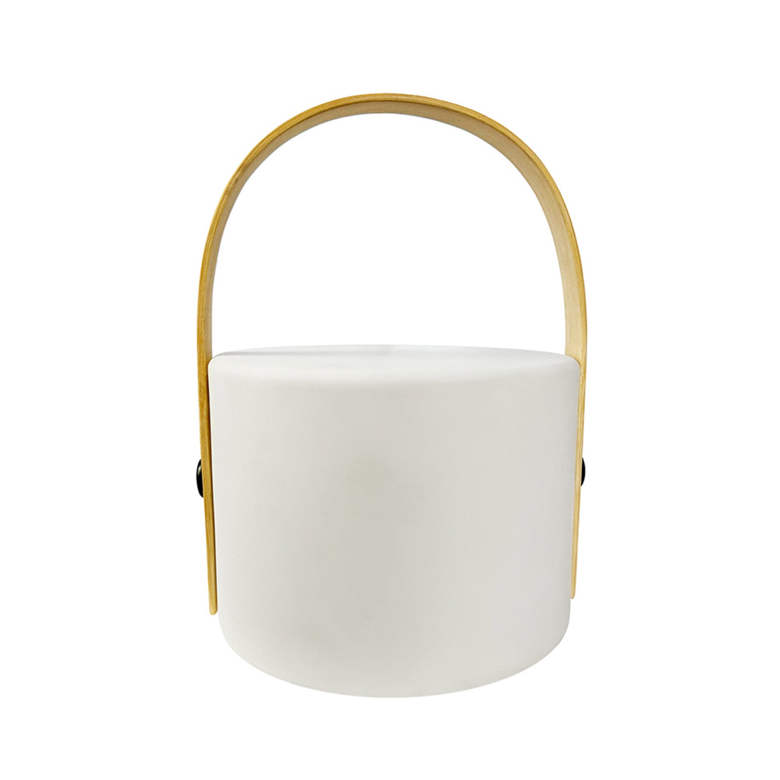 Carry solcellsbordslampa, vit/natur Dyberg Larsen - Terrass - Skandinavisk - Plast - Med en ljusk&auml;lla