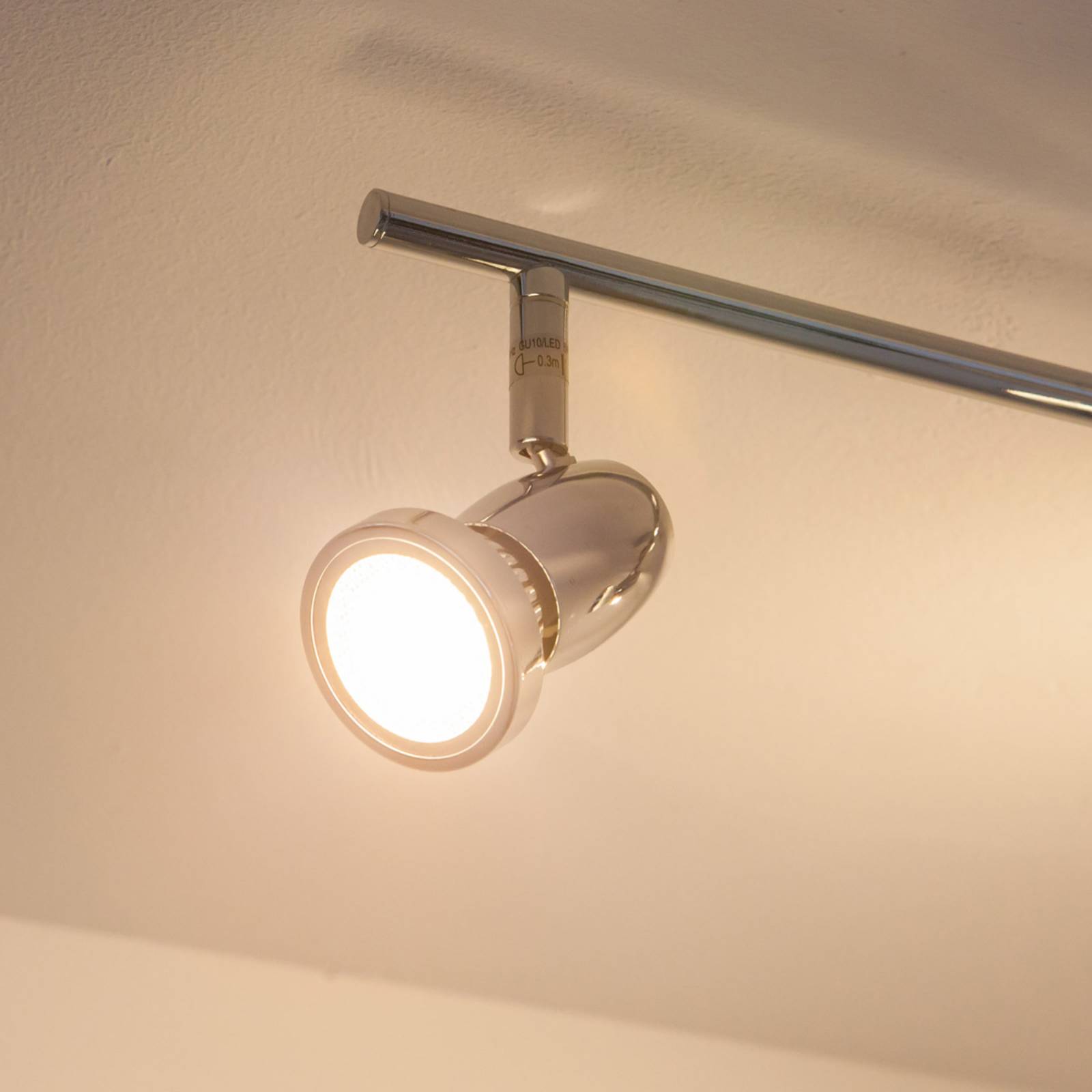 Lampa sufitowa Lindby Arminius, 4-punktowa, 70 cm, w kolorze chromu