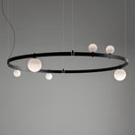 Karman Stant LED hanging light black, Ø 189 cm