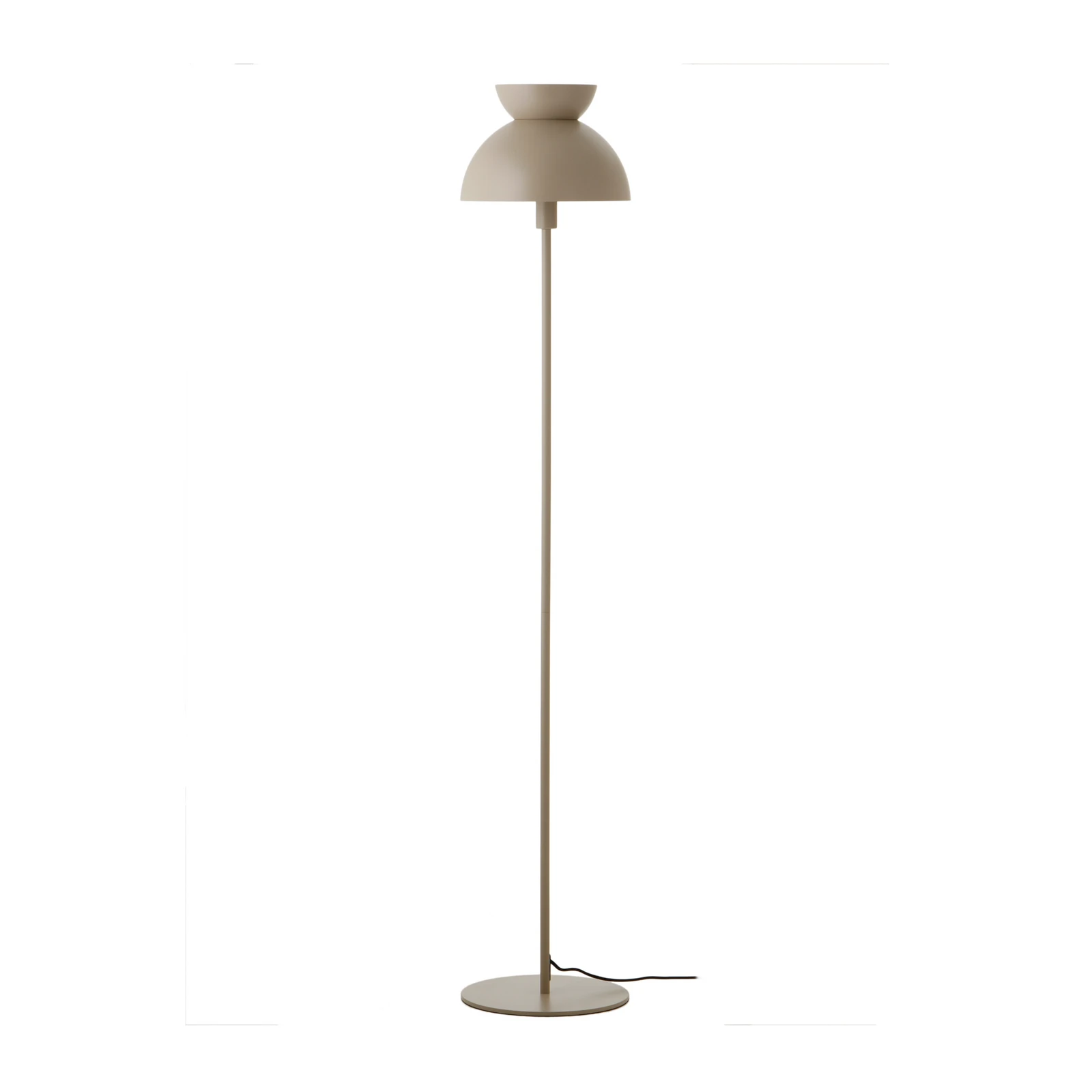 Candeeiro de pé FRANDSEN Butterfly, cinzento, 135 cm, E14