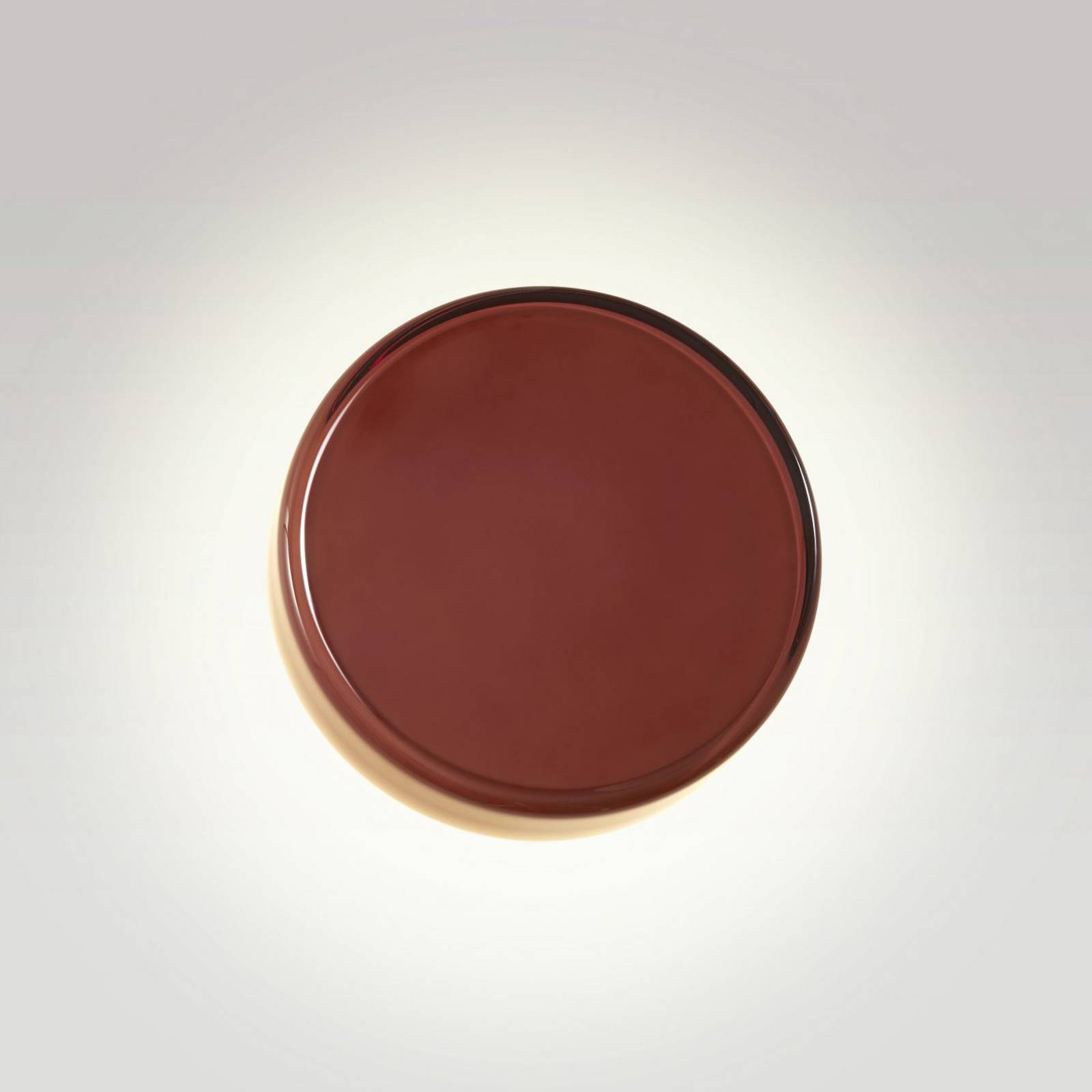 Kinkiet LED MARSET Caramel, brązowy, Ø 22 cm, TRIAC, szkło