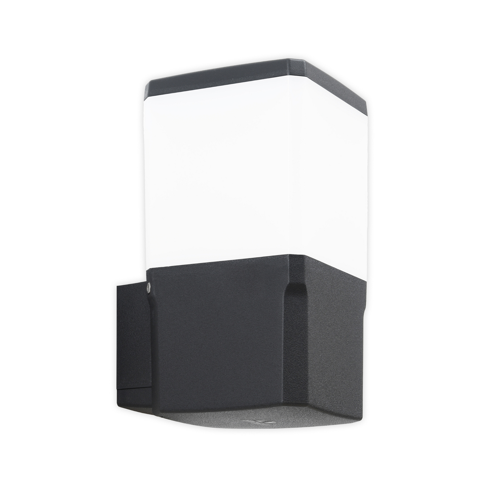 Außenwandleuchte Virgilio, schwarz, Resin/PMMA, E27 LED CCT