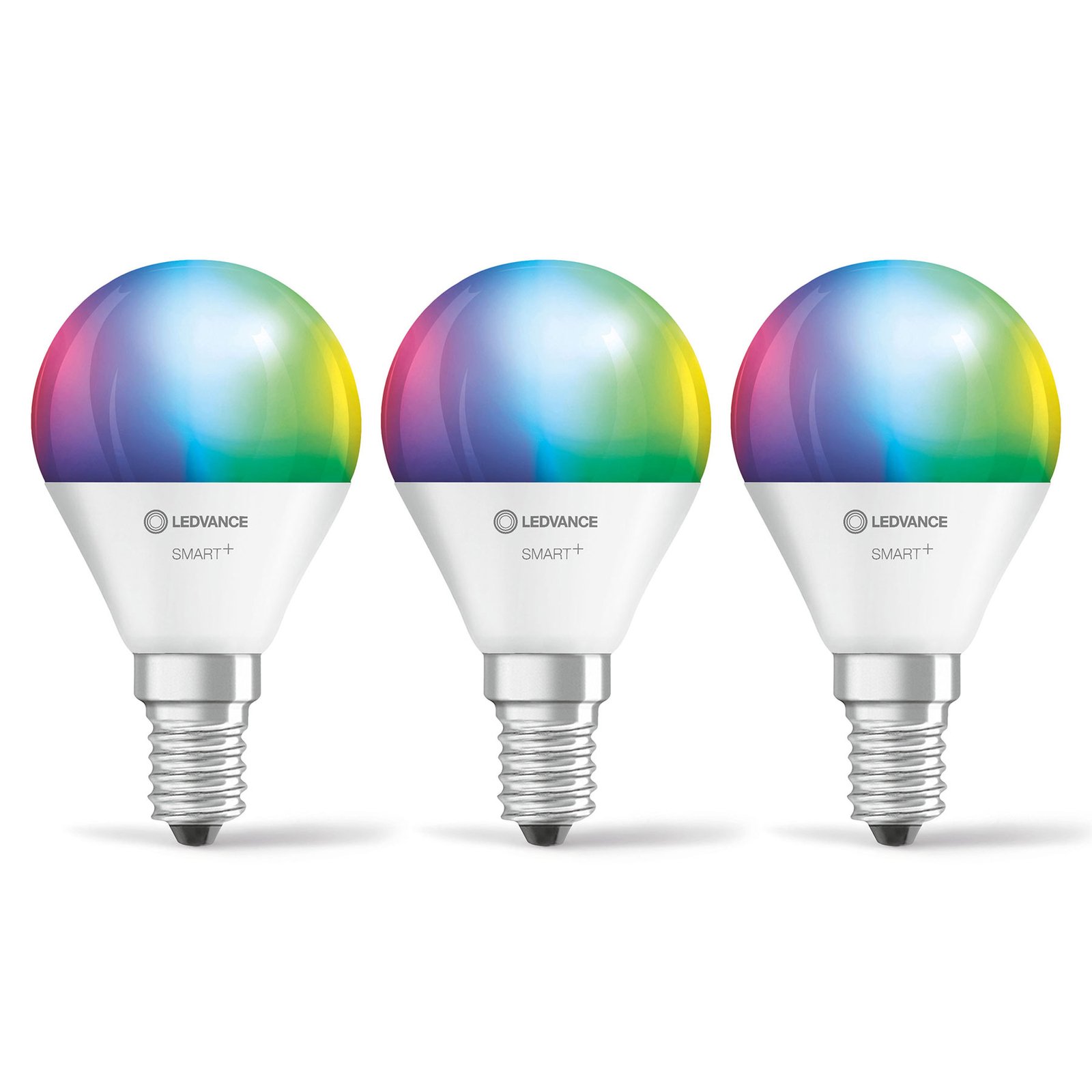 LEDVANCE SMART+ WiFi E14 5W golf ball RGBW 3-pack
