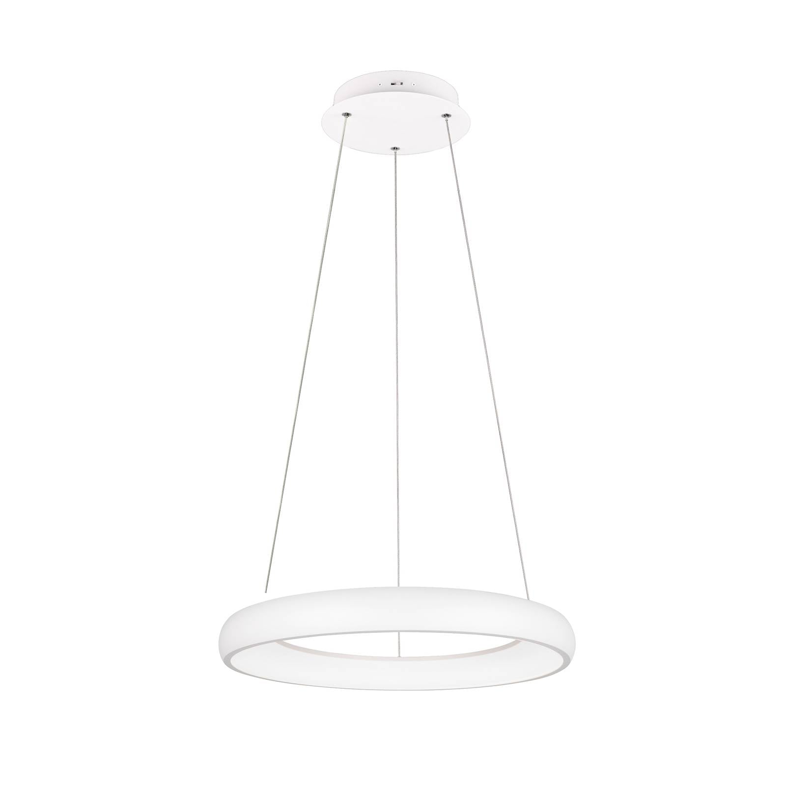 LED-Hängeleuchte Cardona, Ø 62 cm, weiß, CCT, Metall