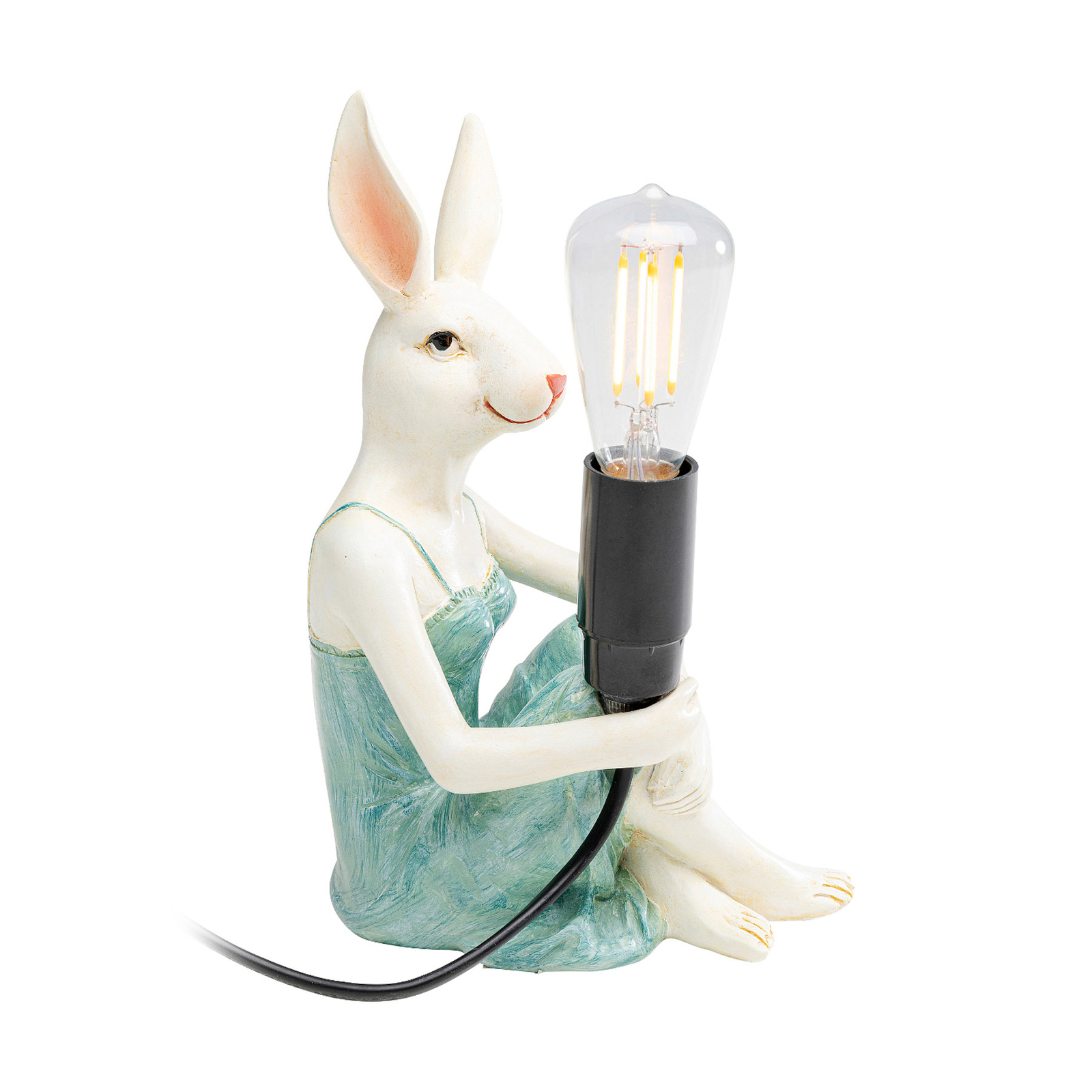 KARE Girl Rabbit galda lampa no polirezīna