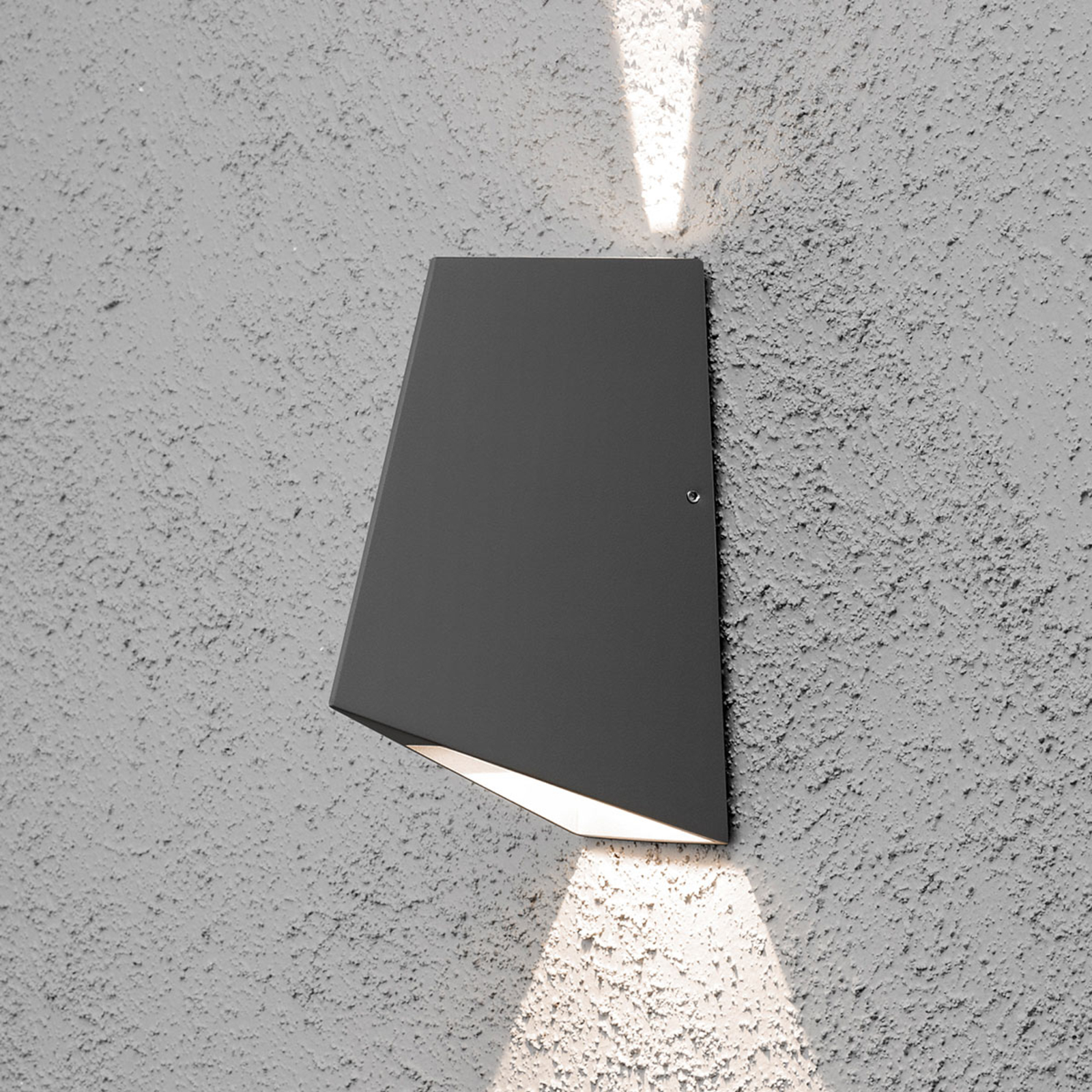 Konstmide Imola LED outdoor wall light adjustable beam angle, aluminium, glass, 4 W, energy efficiency: A+, W: 8.5 cm, H: 19.5 cm