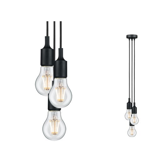 Lampada a sospensione in metallo dorato e nero Urana | Maisons du Monde