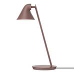 Louis Poulsen NJP Mini LED stolna svjetiljka ružičasto smeđa