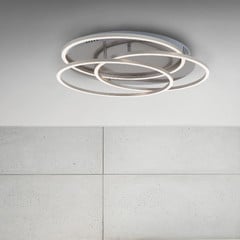 Plafón LED Frames tres anillos función de memoria