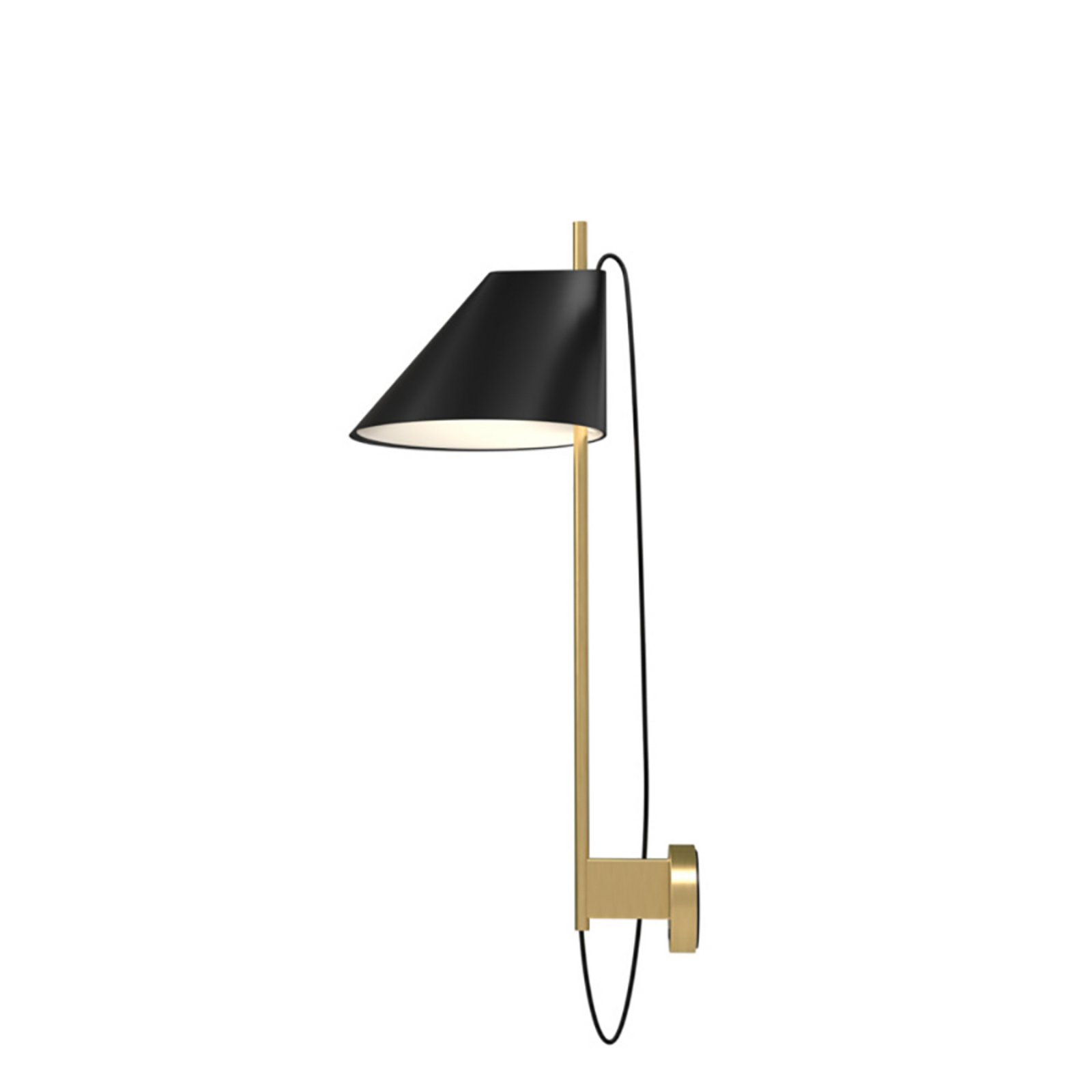 Yuh Wall Lamp Black/Brass - Louis Poulsen