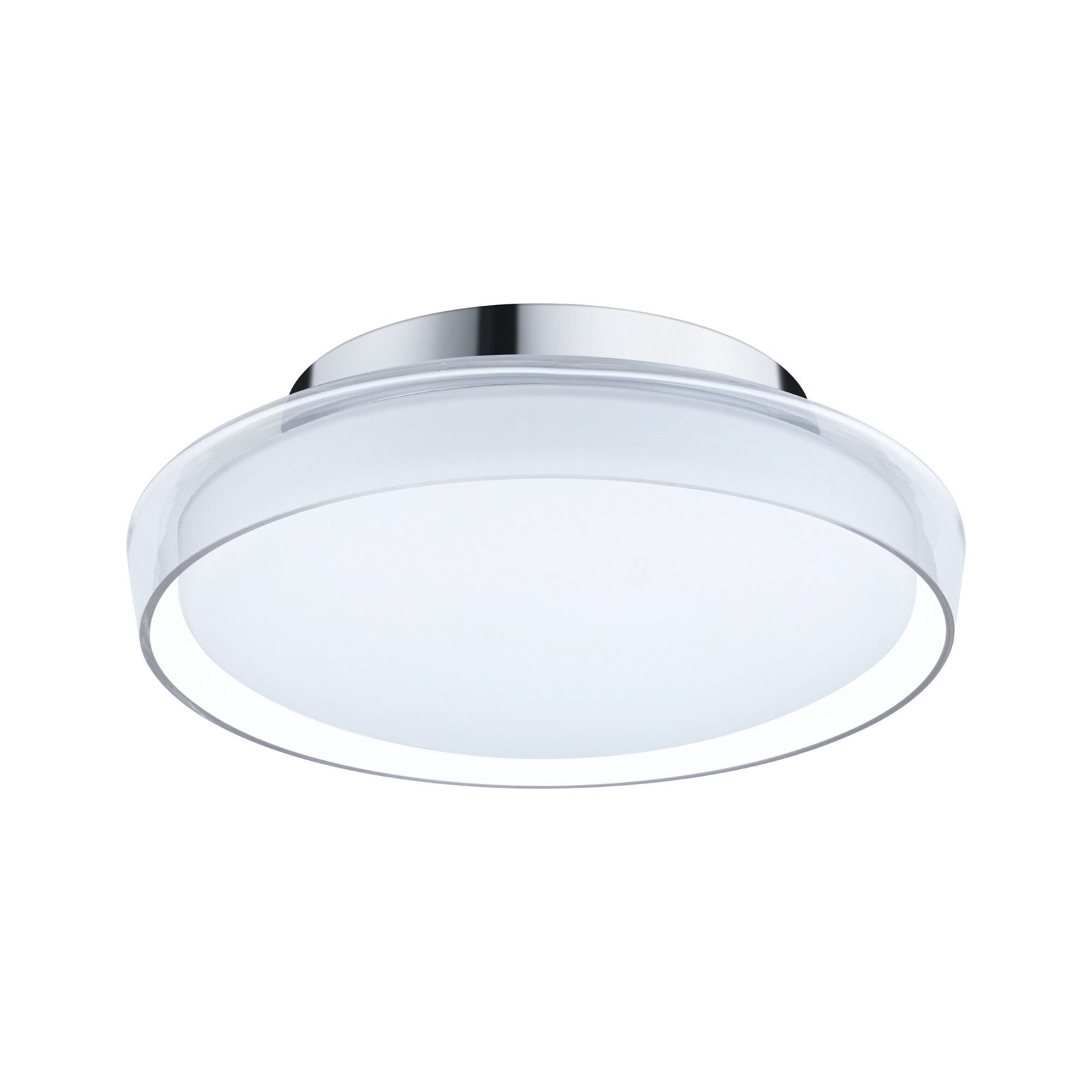 Paulmann Luena LED ceiling light IP44 chrome Ø25cm