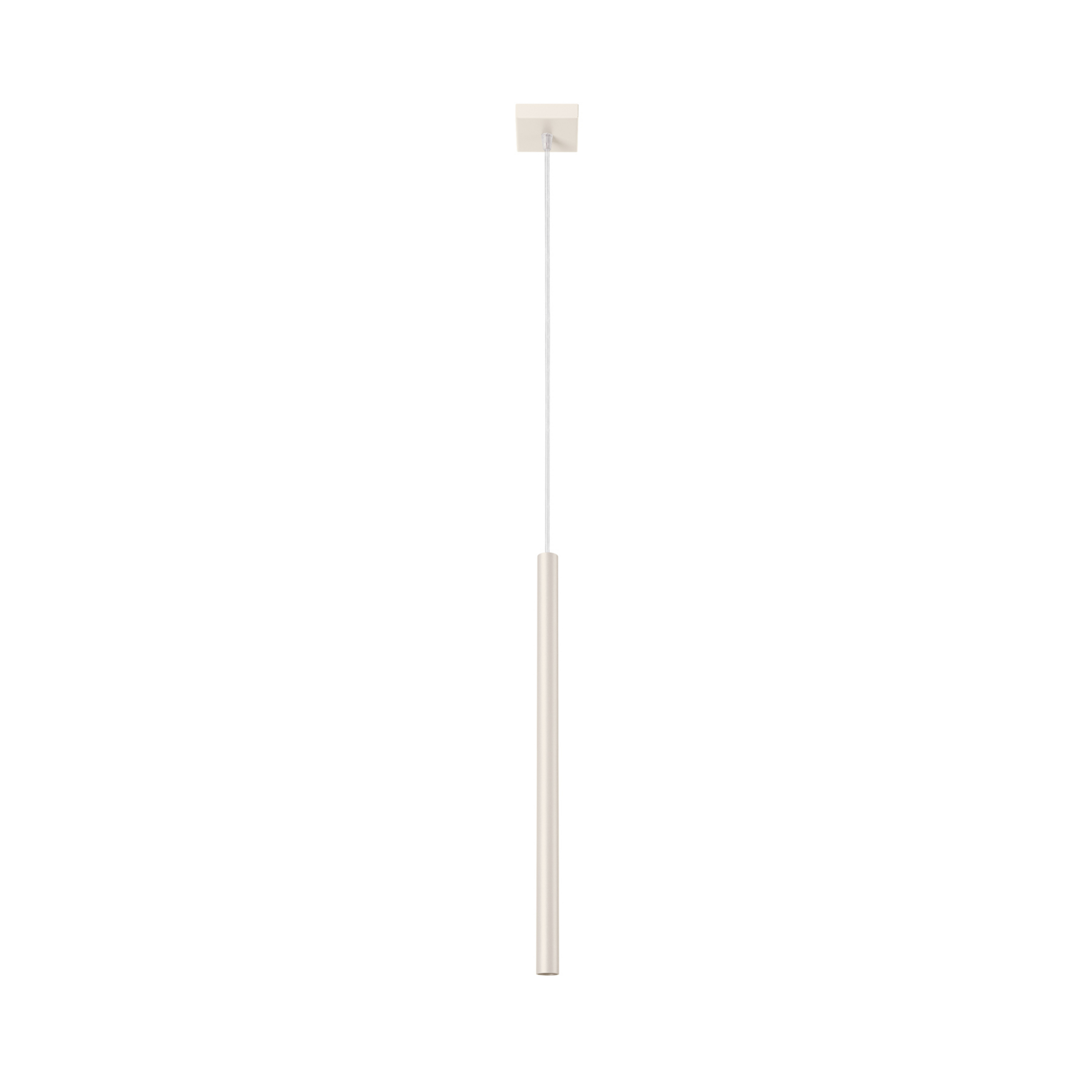 Висяща лампа Pastelo, бежова, Ø 2 cm, стомана, 3 светлини.