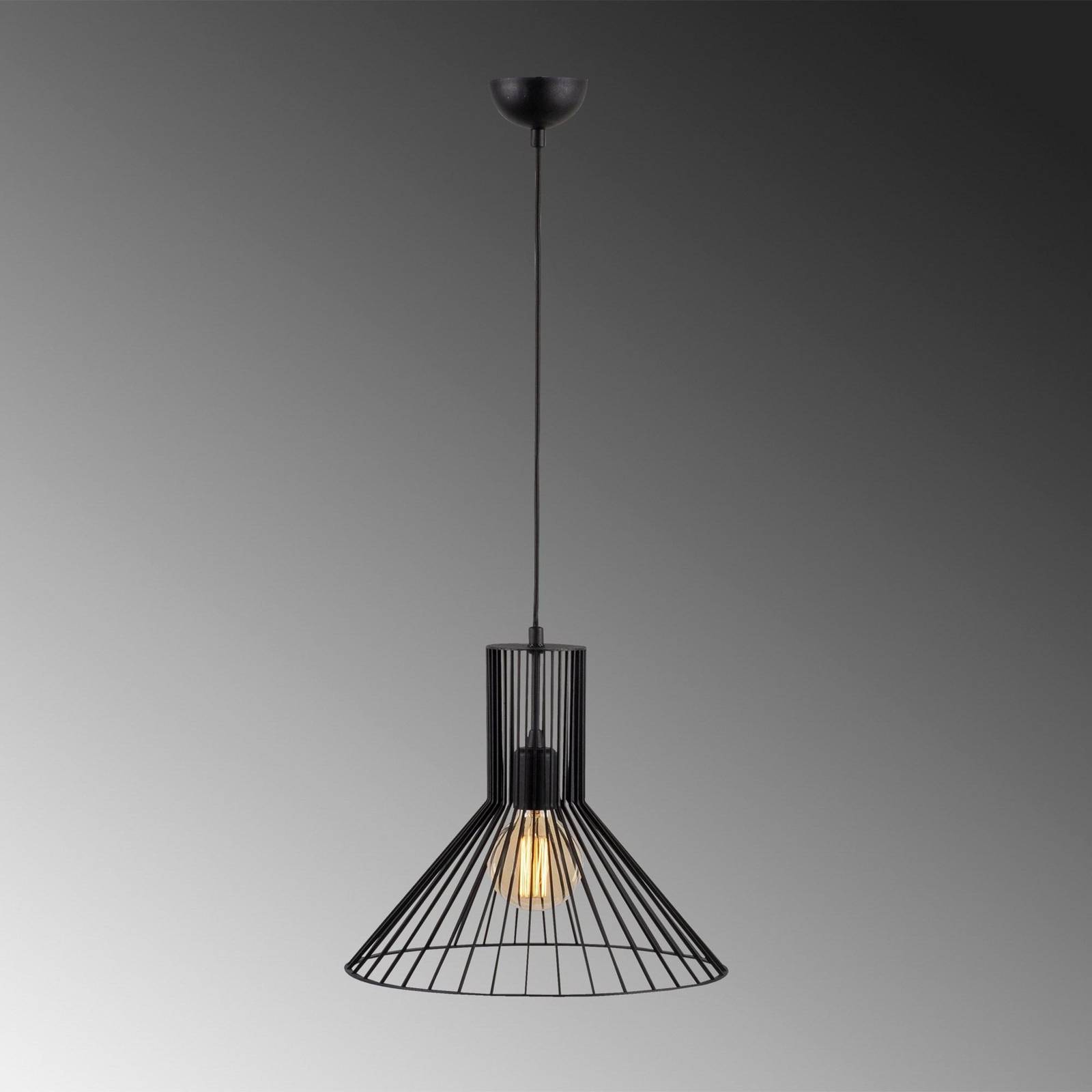 Lampa wisząca Fellini MR-757, czarna, metal, Ø 38 cm