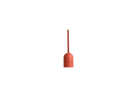 Portalampada a sospensione COMMON E27, rosso ruggine, Ø 4,5 cm - HAY