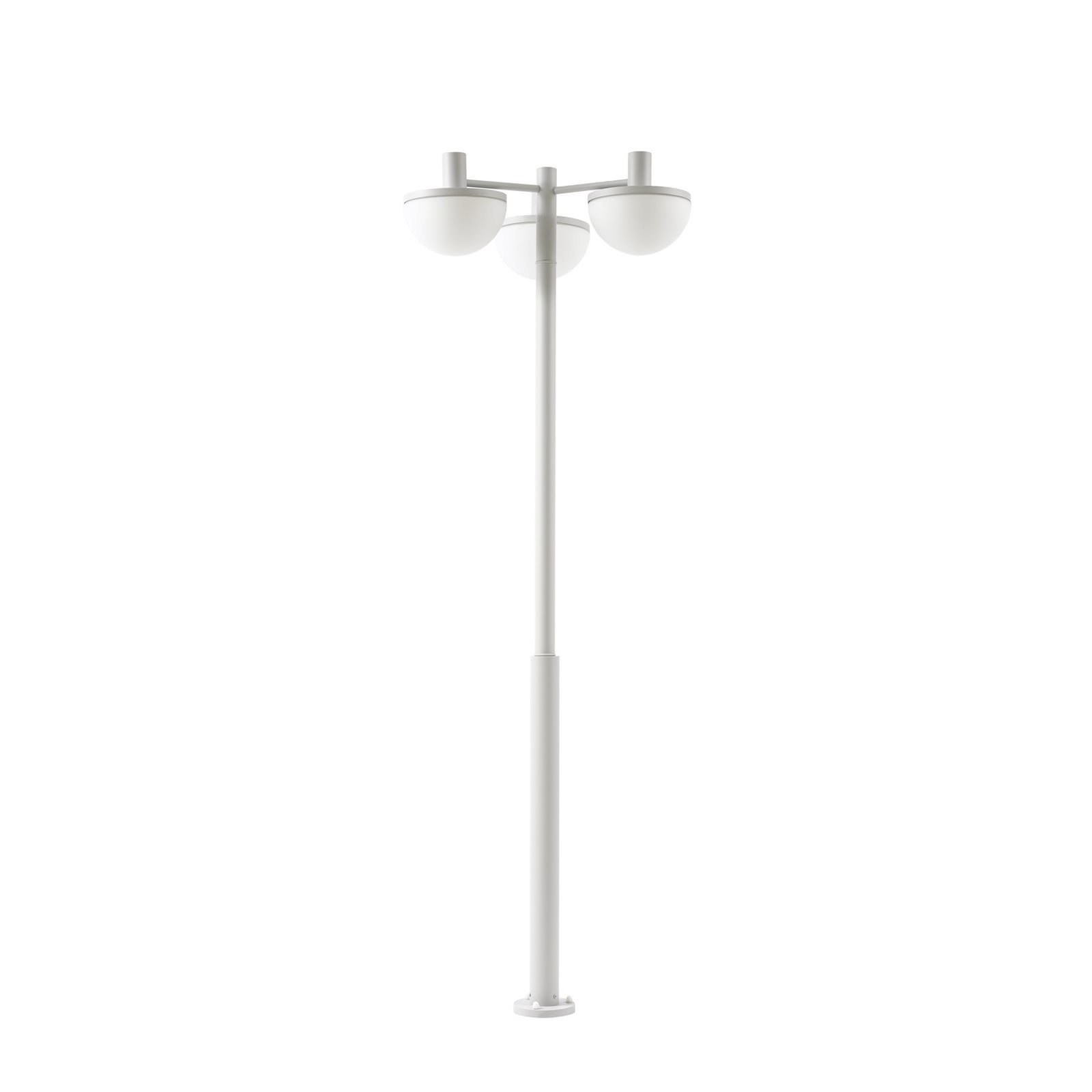 Toras LED-utomhuslampa, CCT, dimbar, ljusgrå, 3 lampor – Lucande