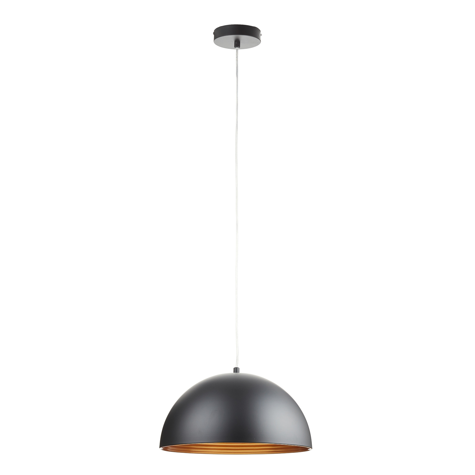 Dingle Two-Tone Hanging Light Black Gold