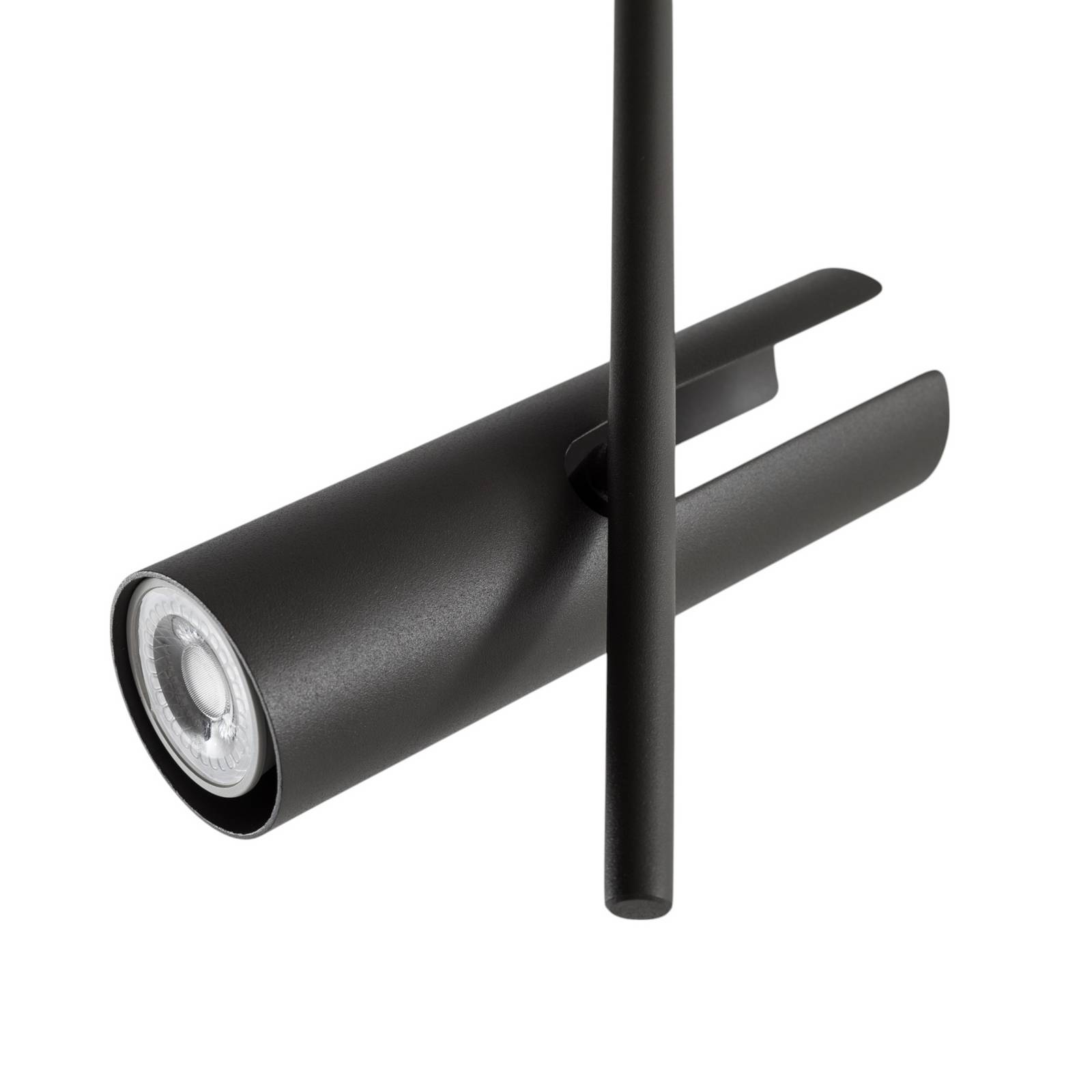 Deckenspot Leda 2, olivgrün, 2-flammig, Stahl, Höhe 55 cm günstig online kaufen