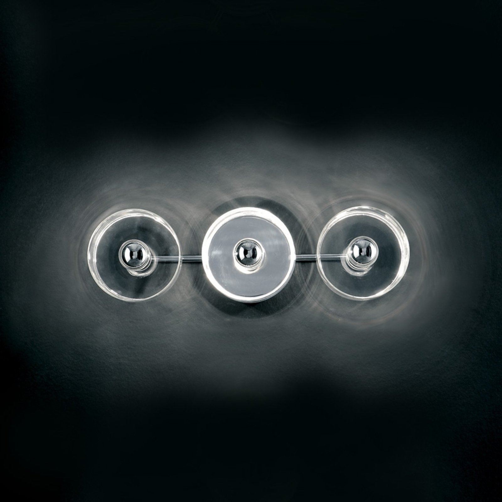 Oluce Fiore - wall light made of blown glass, for Living / Dining Room, glass, metal, E14, 40 W, energy efficiency: E, W: 46 cm, H: 13.5 cm
