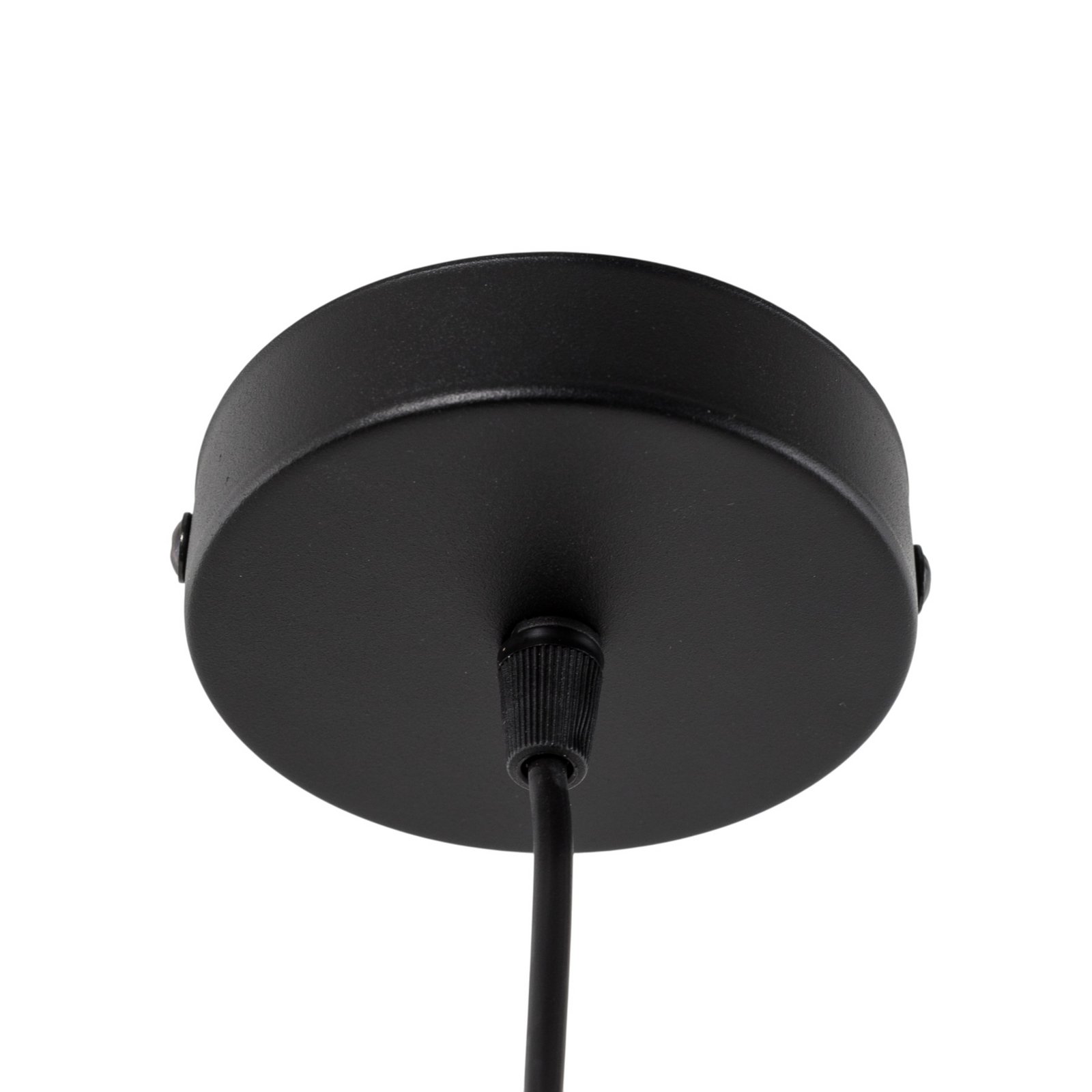 Hengelampe Lantern small, tekstil, metall, svart Hengelampe Lantern small, tekstil, metall, svart