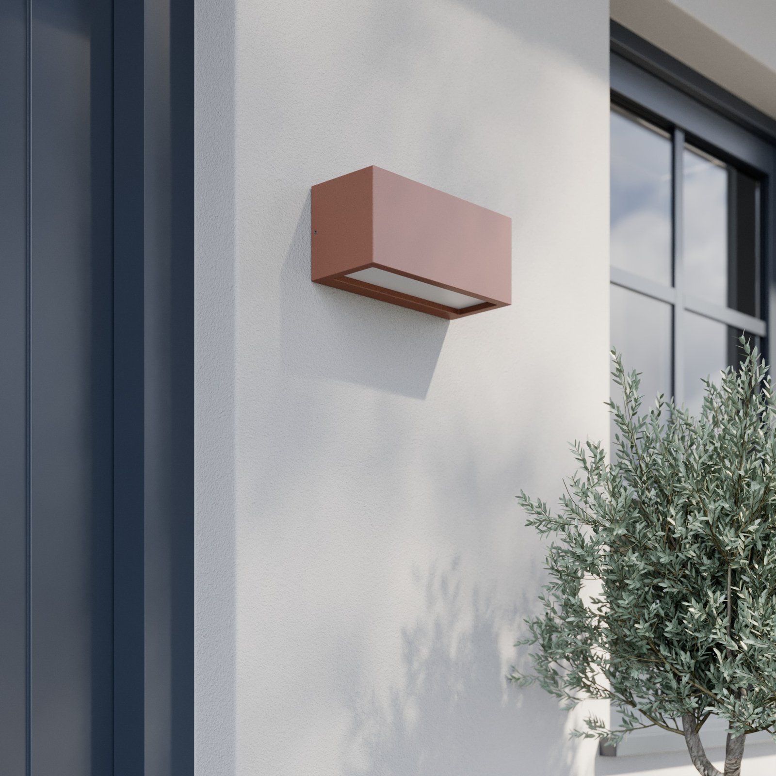 Bente Outdoor Wall Lamp Rust - Lucande