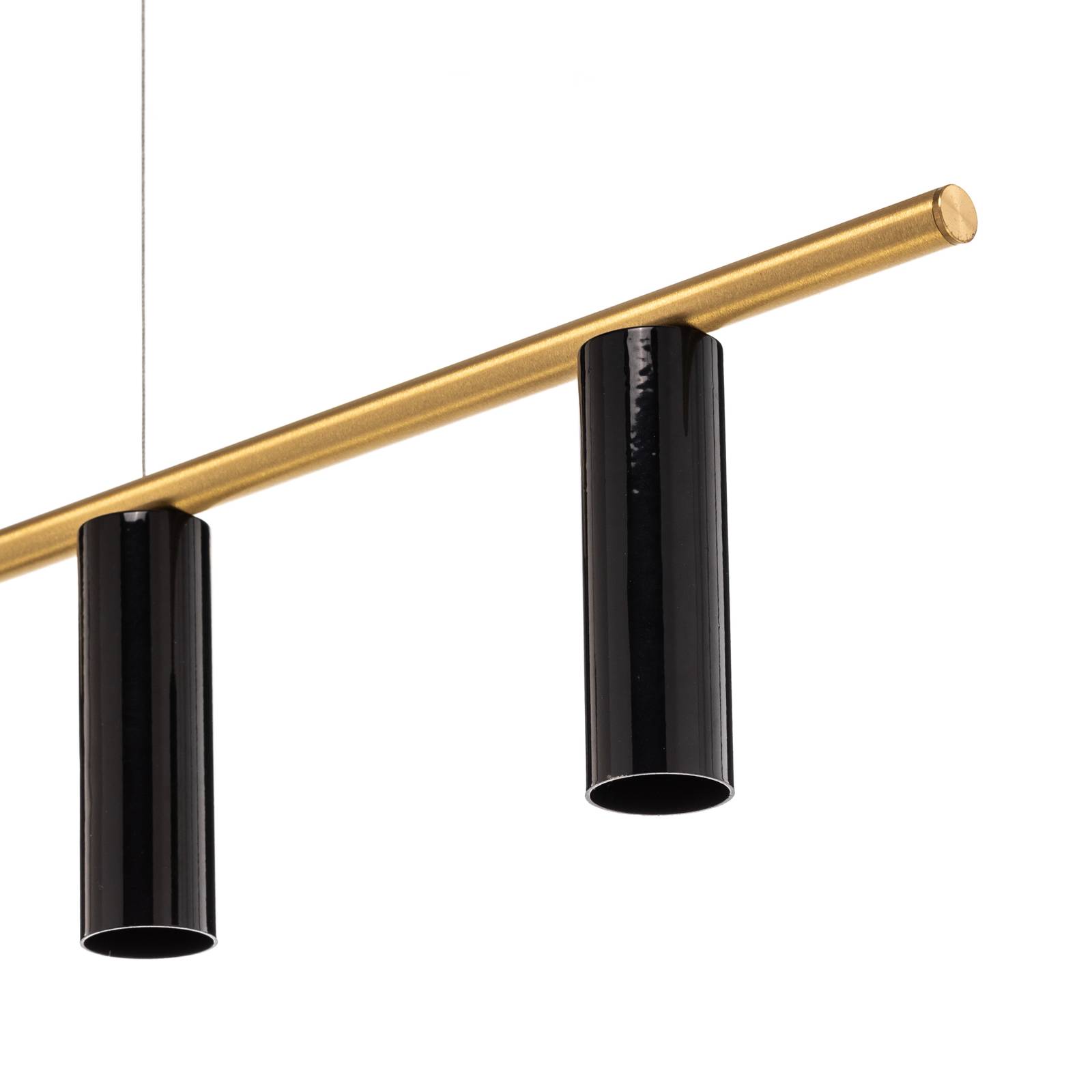 Lampa sufitowa 1083K40 6-punktowa, czarna/mosiężna